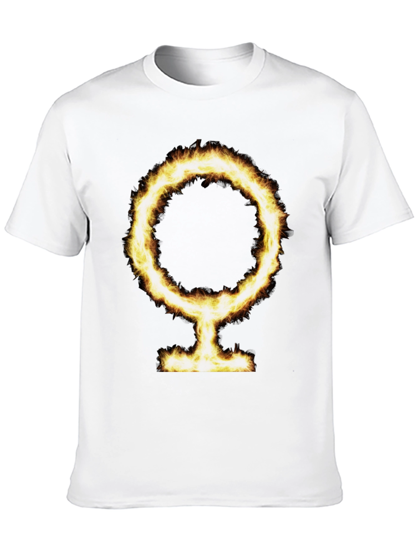 Flaming Symbol Black T-Shirt
