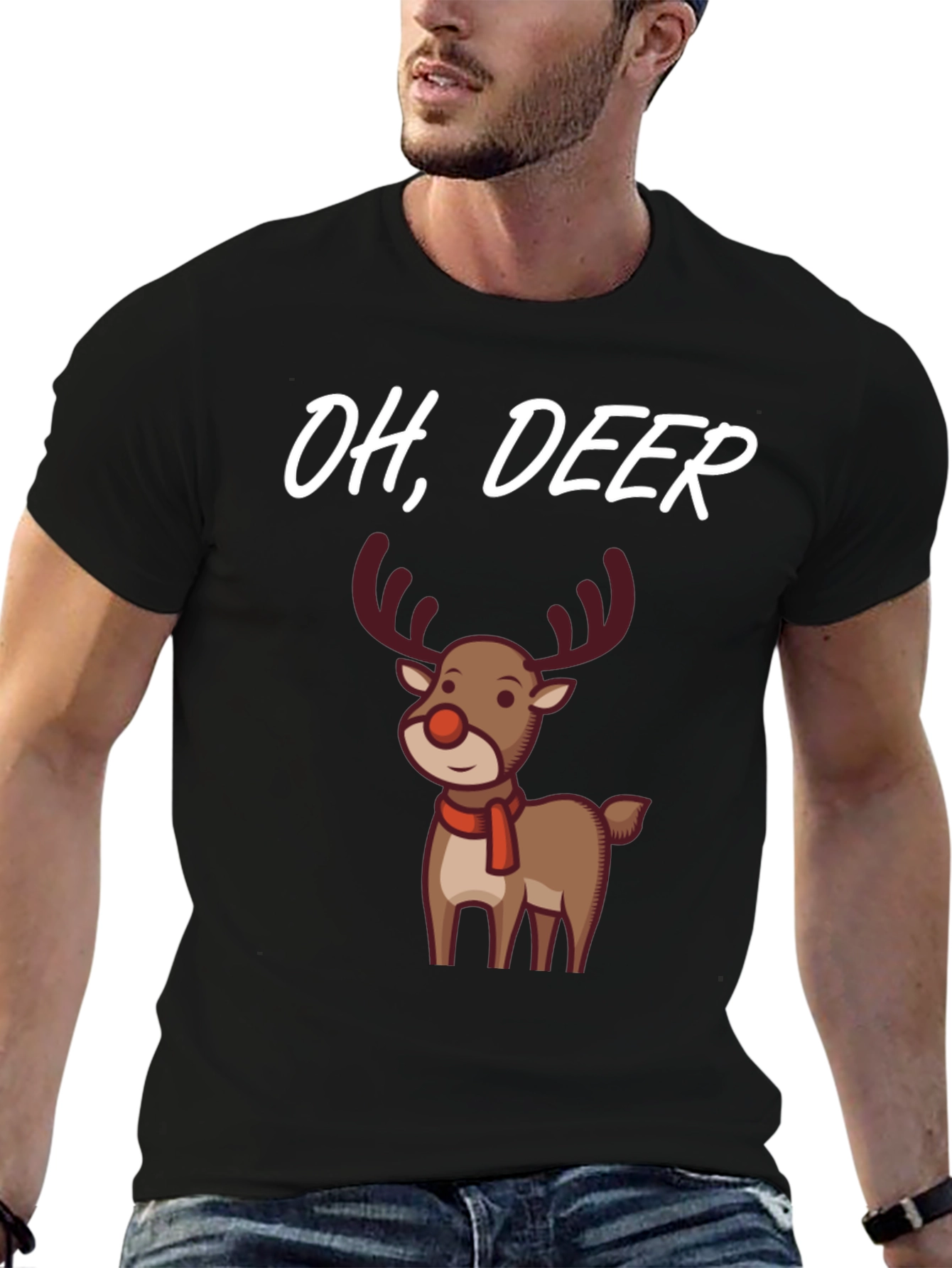 Oh Deer! Funny Christmas Graphic Tee