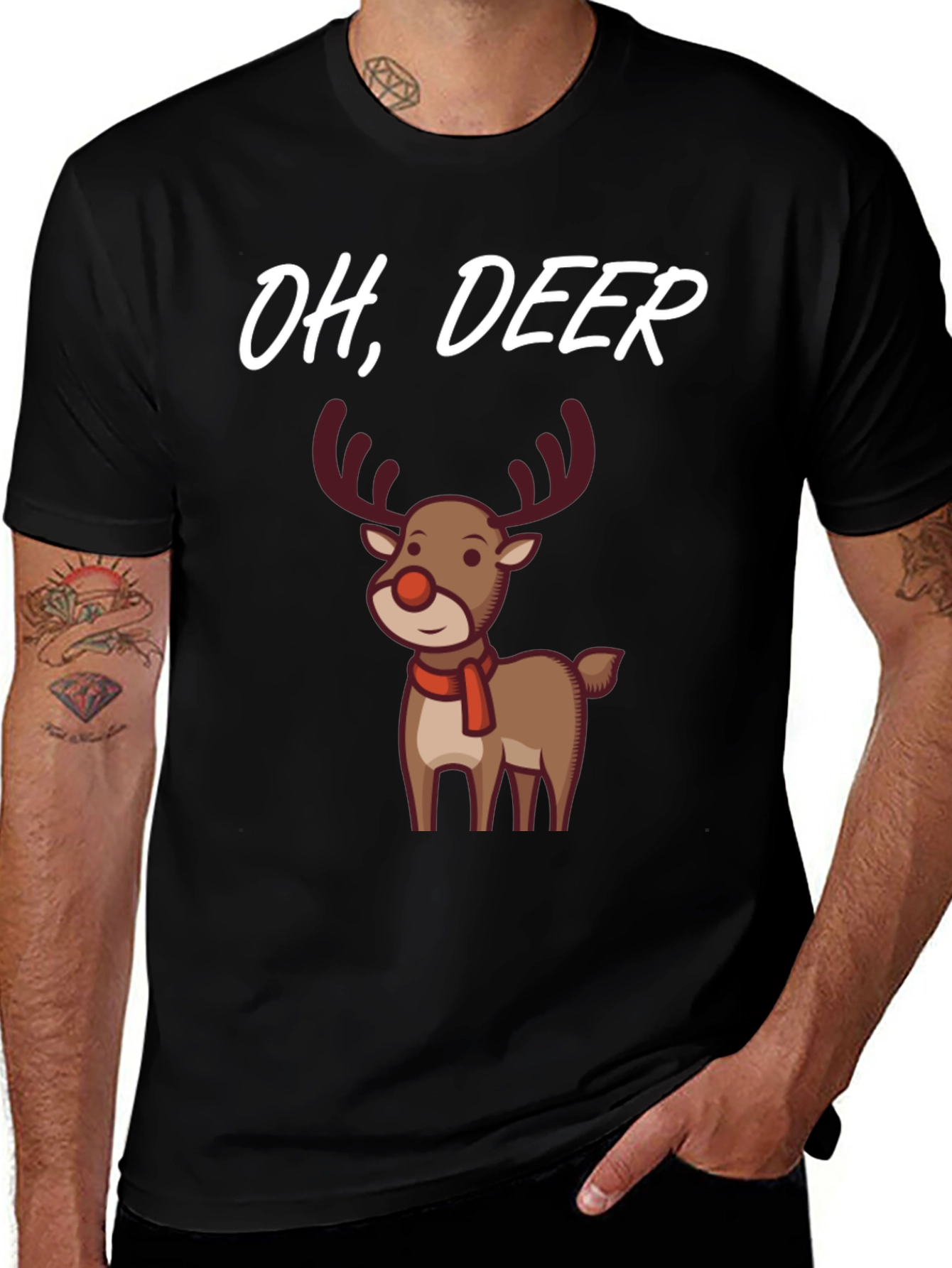 Oh Deer! Funny Christmas Graphic Tee