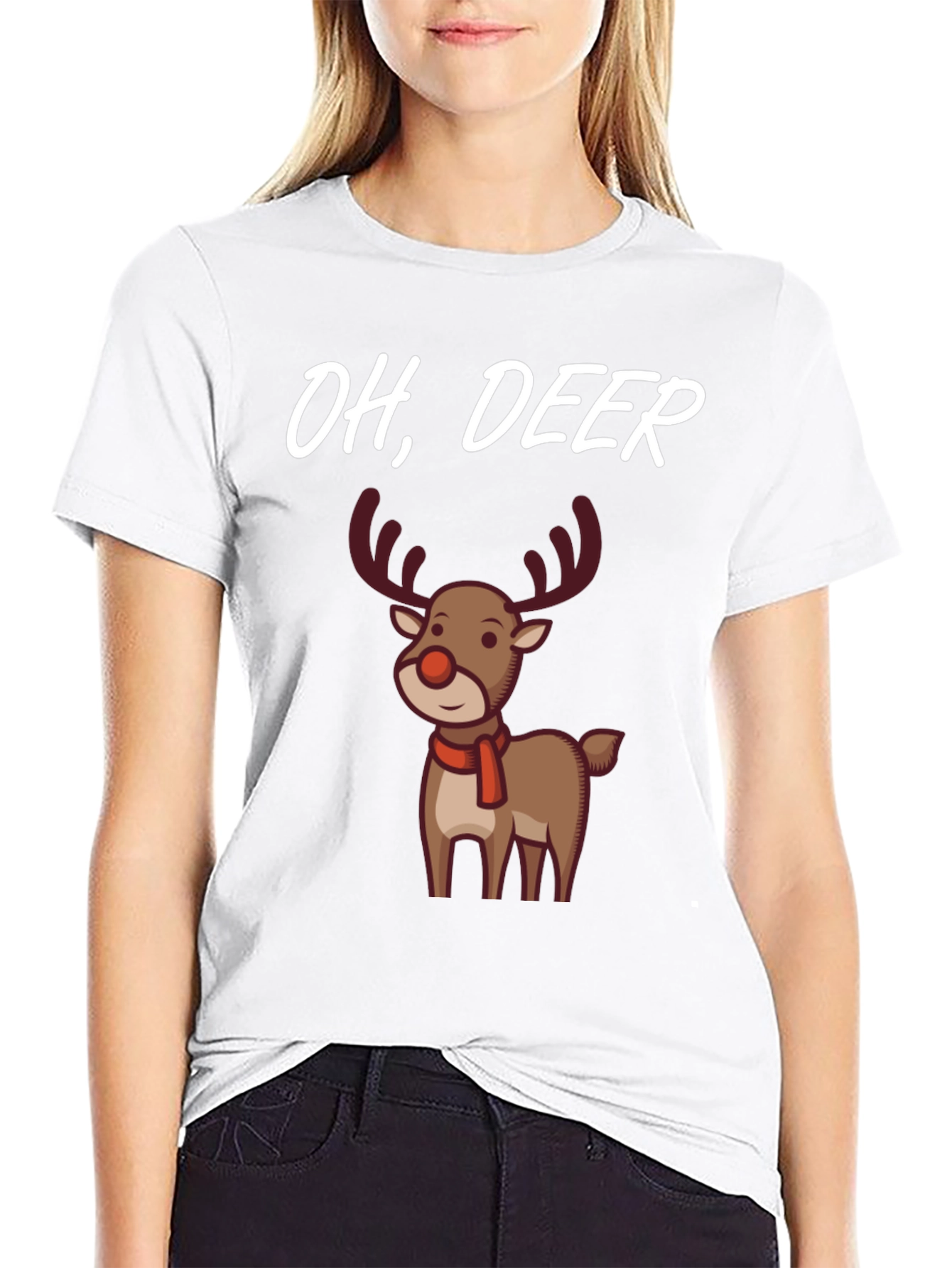 Oh Deer! Funny Christmas Graphic Tee