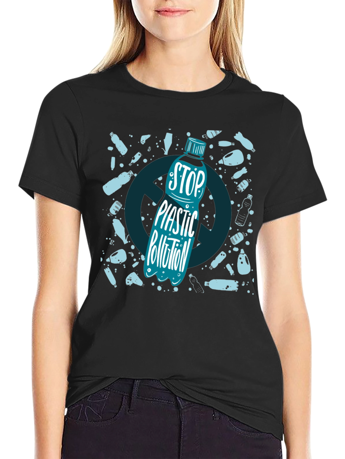 Stop Plastic Pollution Graphic Tee