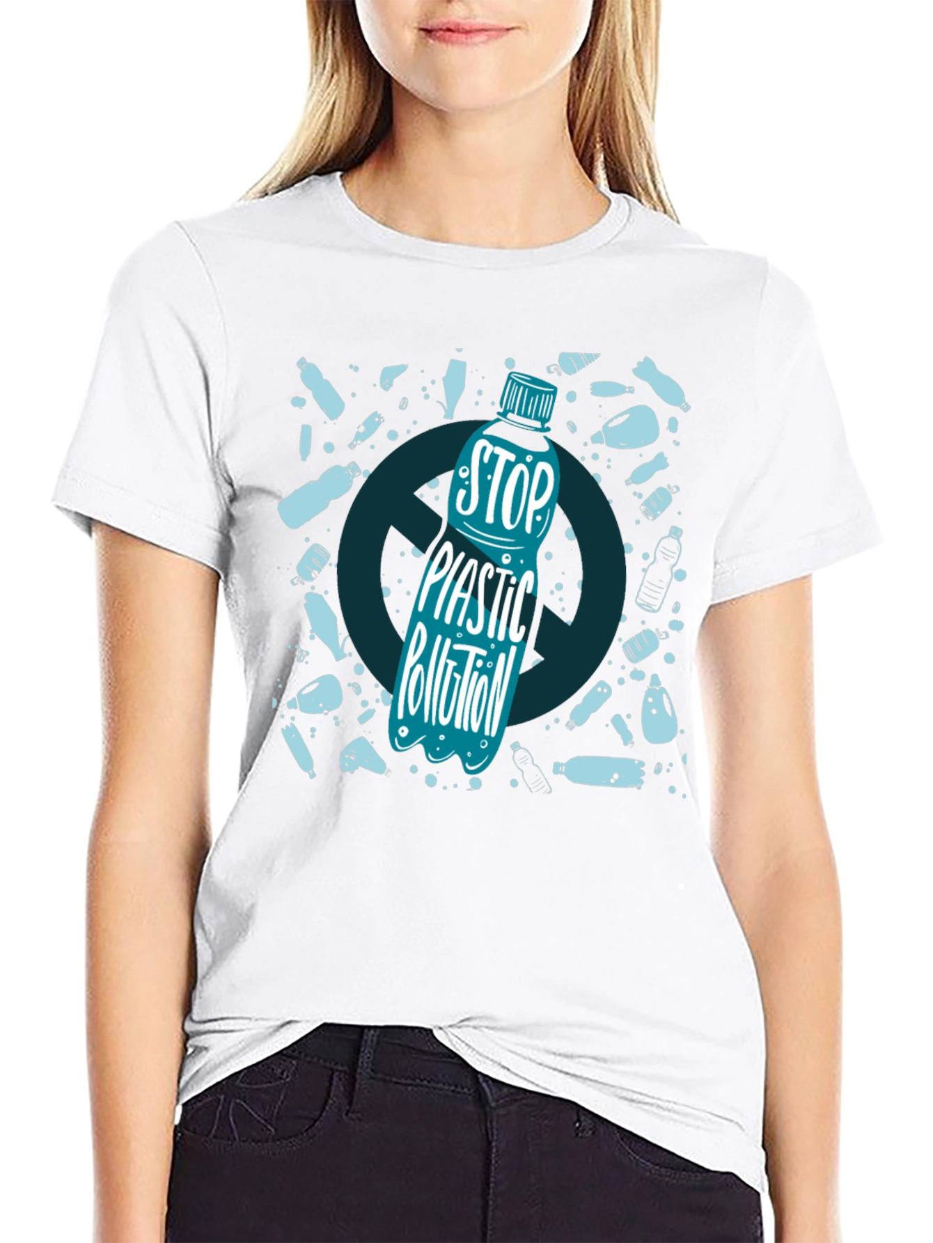 Stop Plastic Pollution Graphic Tee