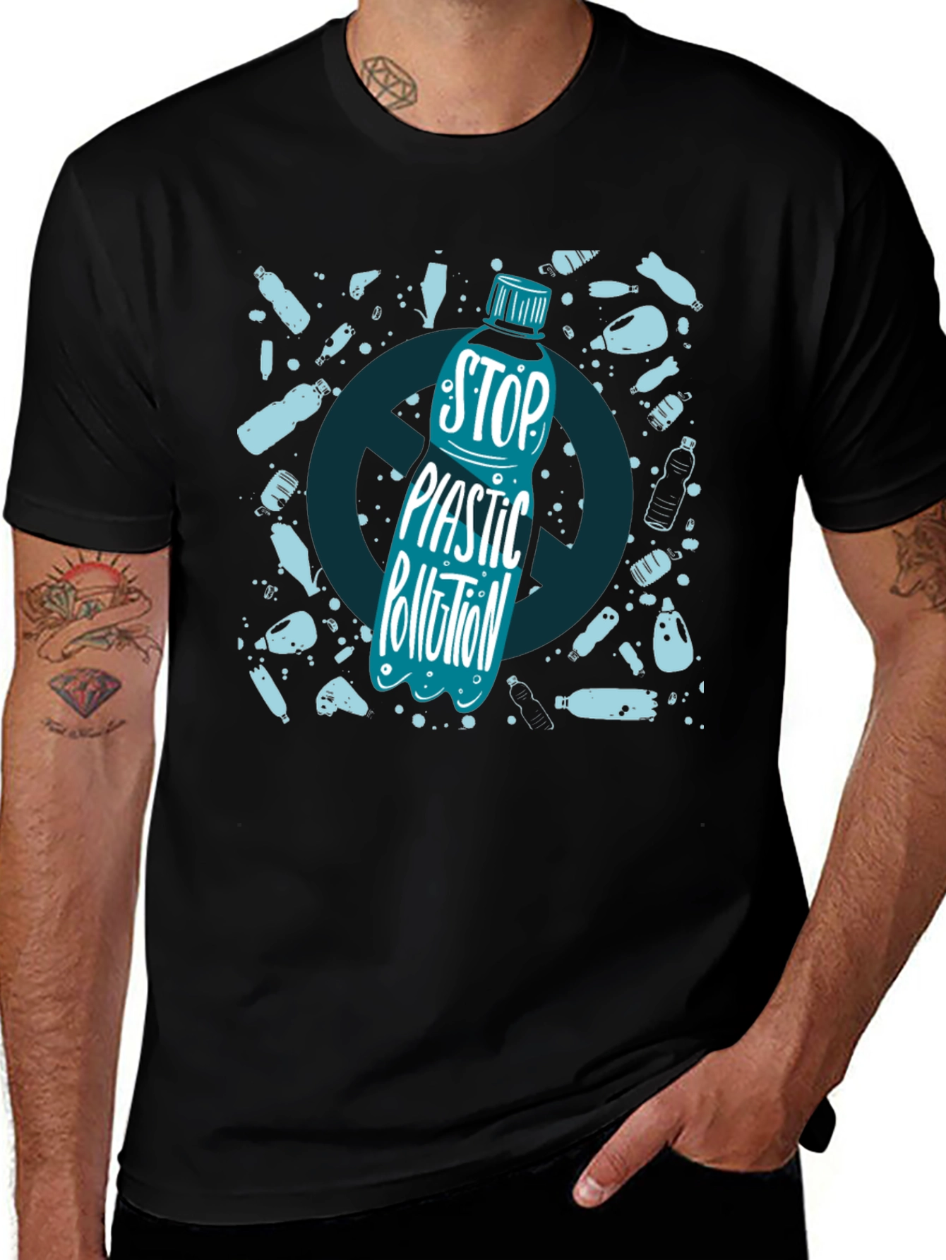 Stop Plastic Pollution Graphic Tee