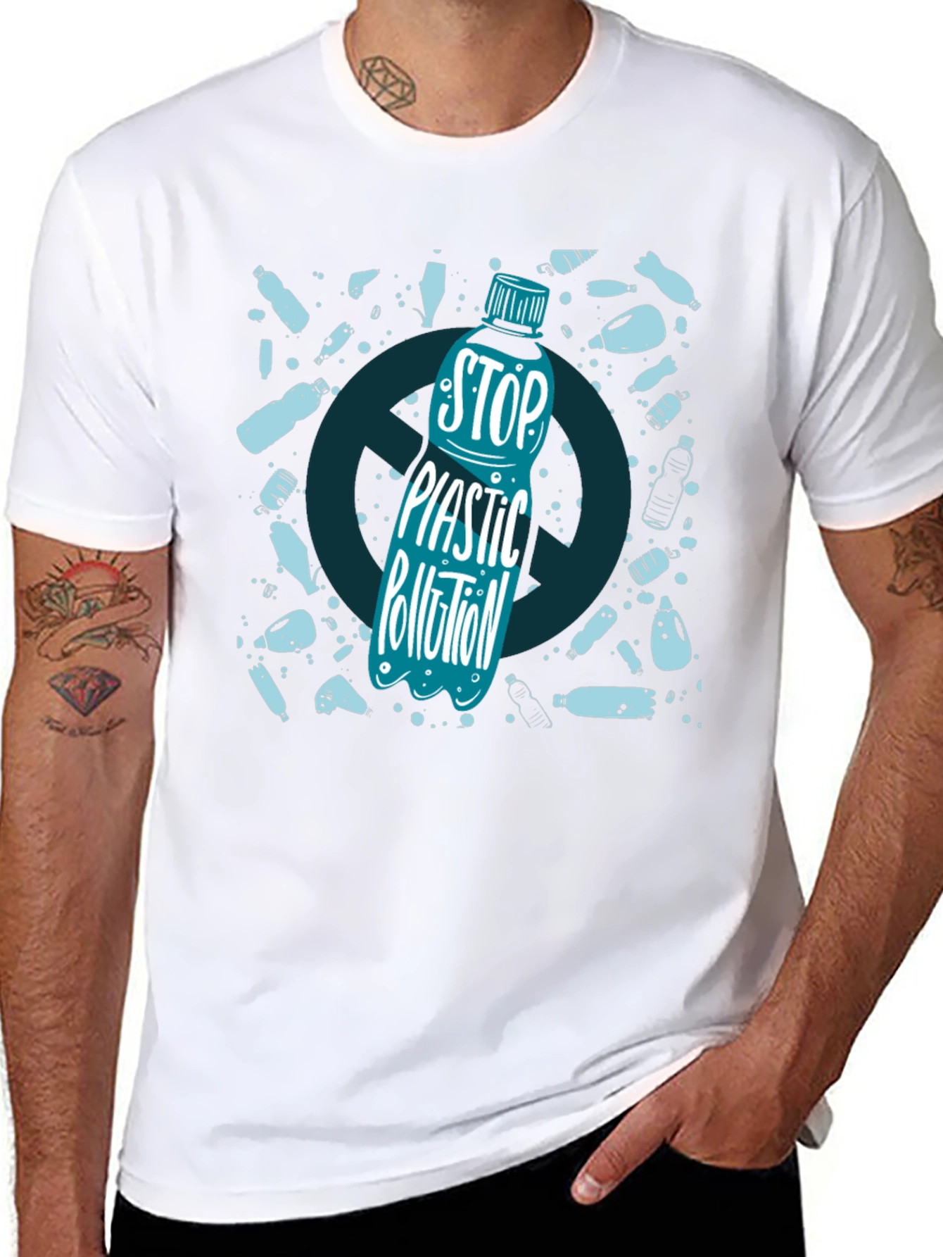 Stop Plastic Pollution Graphic Tee
