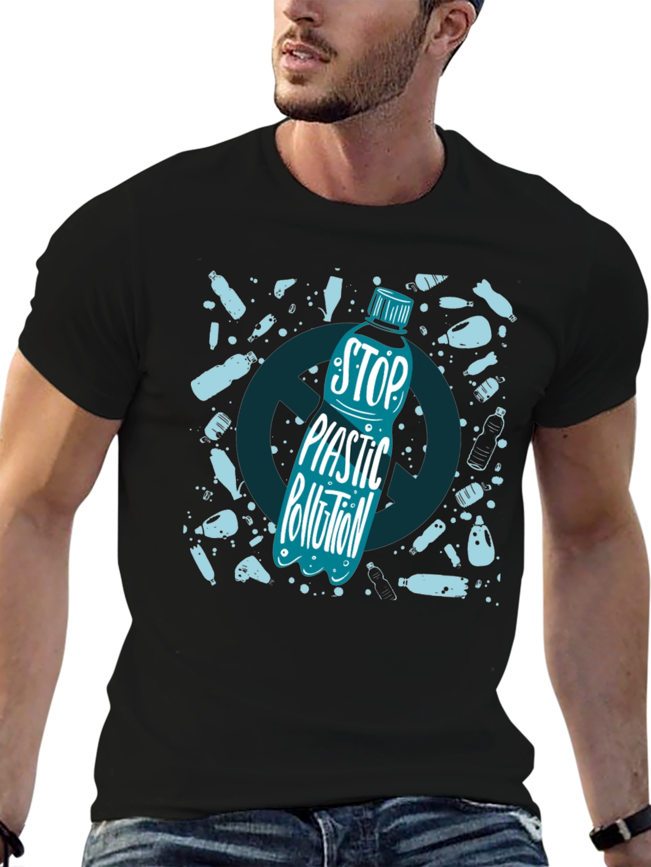 Stop Plastic Pollution Graphic Tee