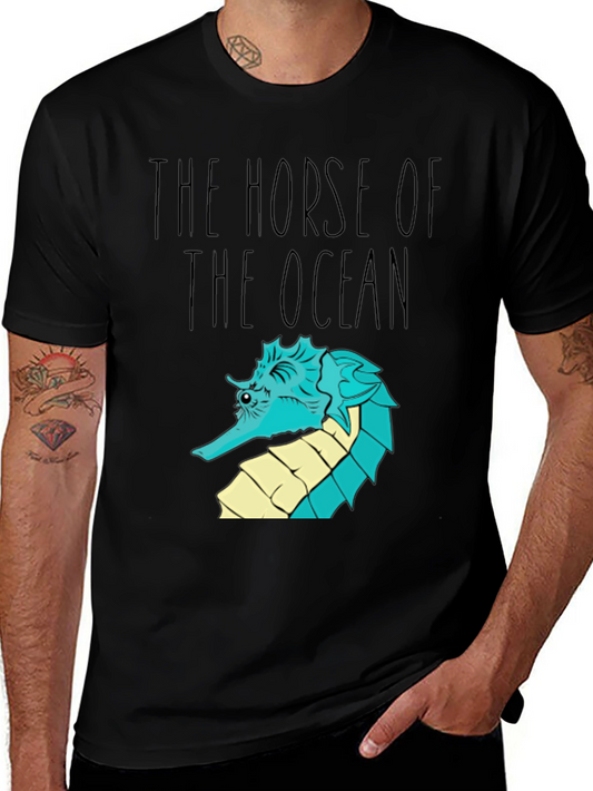 The Horse of The Ocean Seahorse Graphic T-Shirt