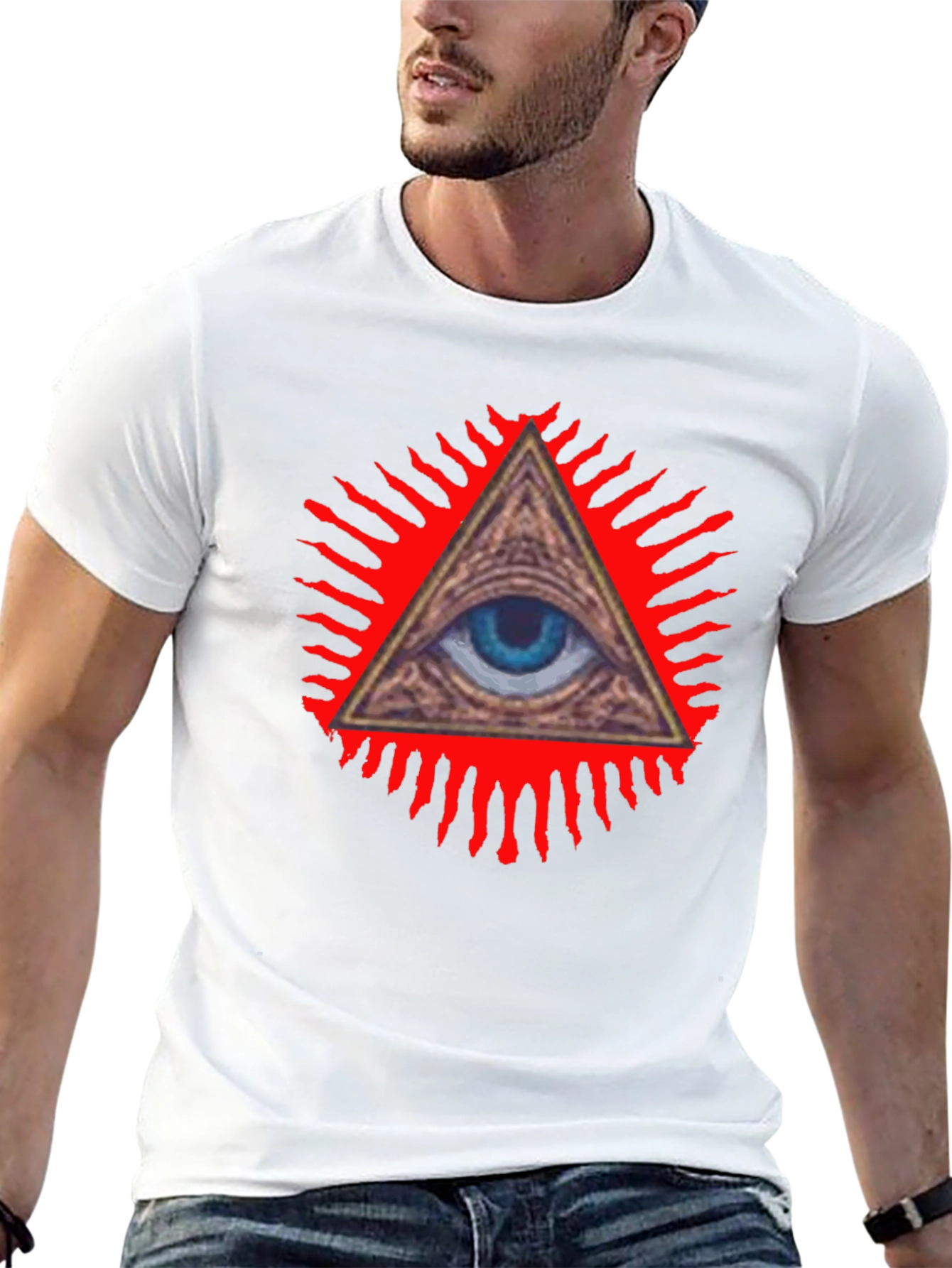 Illuminati Eye Graphic Tee - All Seeing Eye