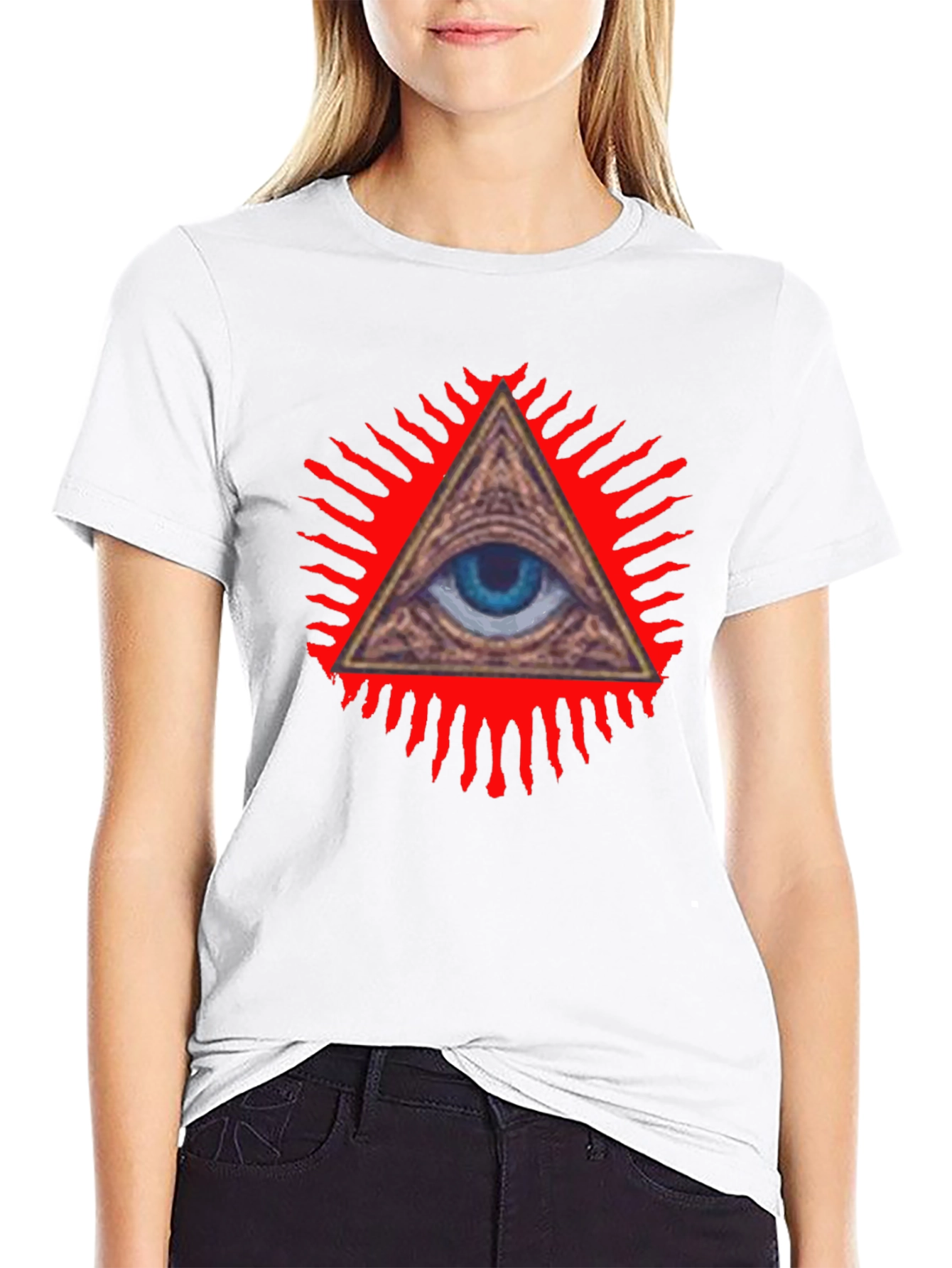 Illuminati Eye Graphic Tee - All Seeing Eye
