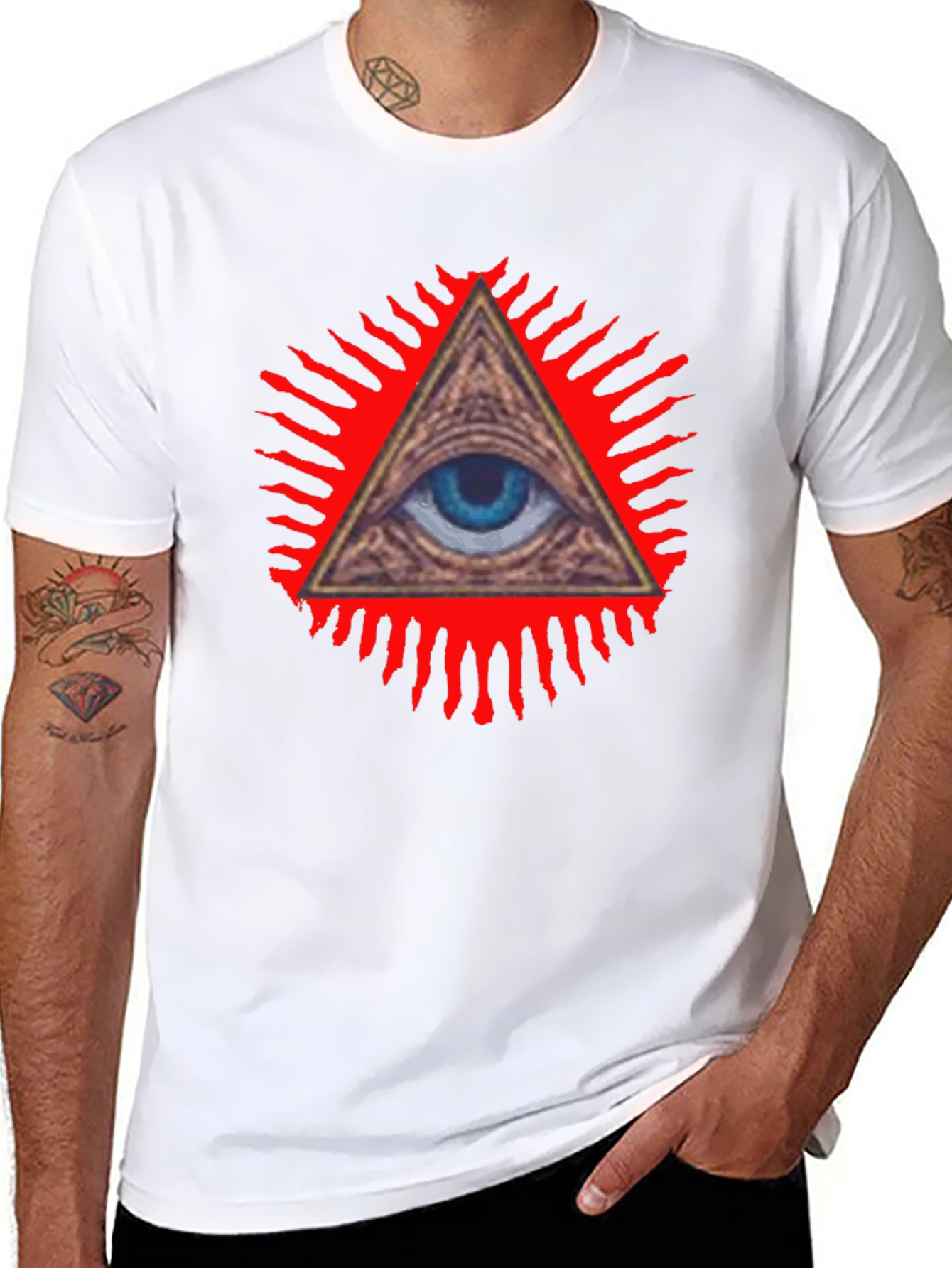 Illuminati Eye Graphic Tee - All Seeing Eye