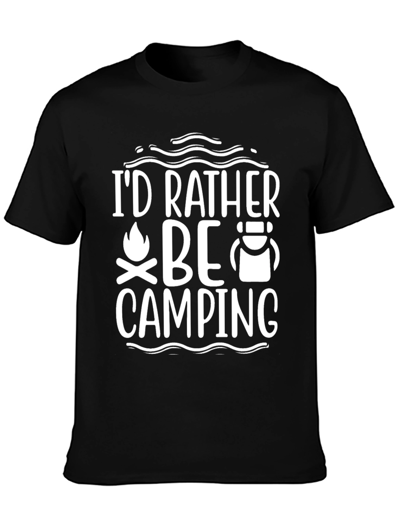 Camping T-Shirt - Id Rather Be Camping