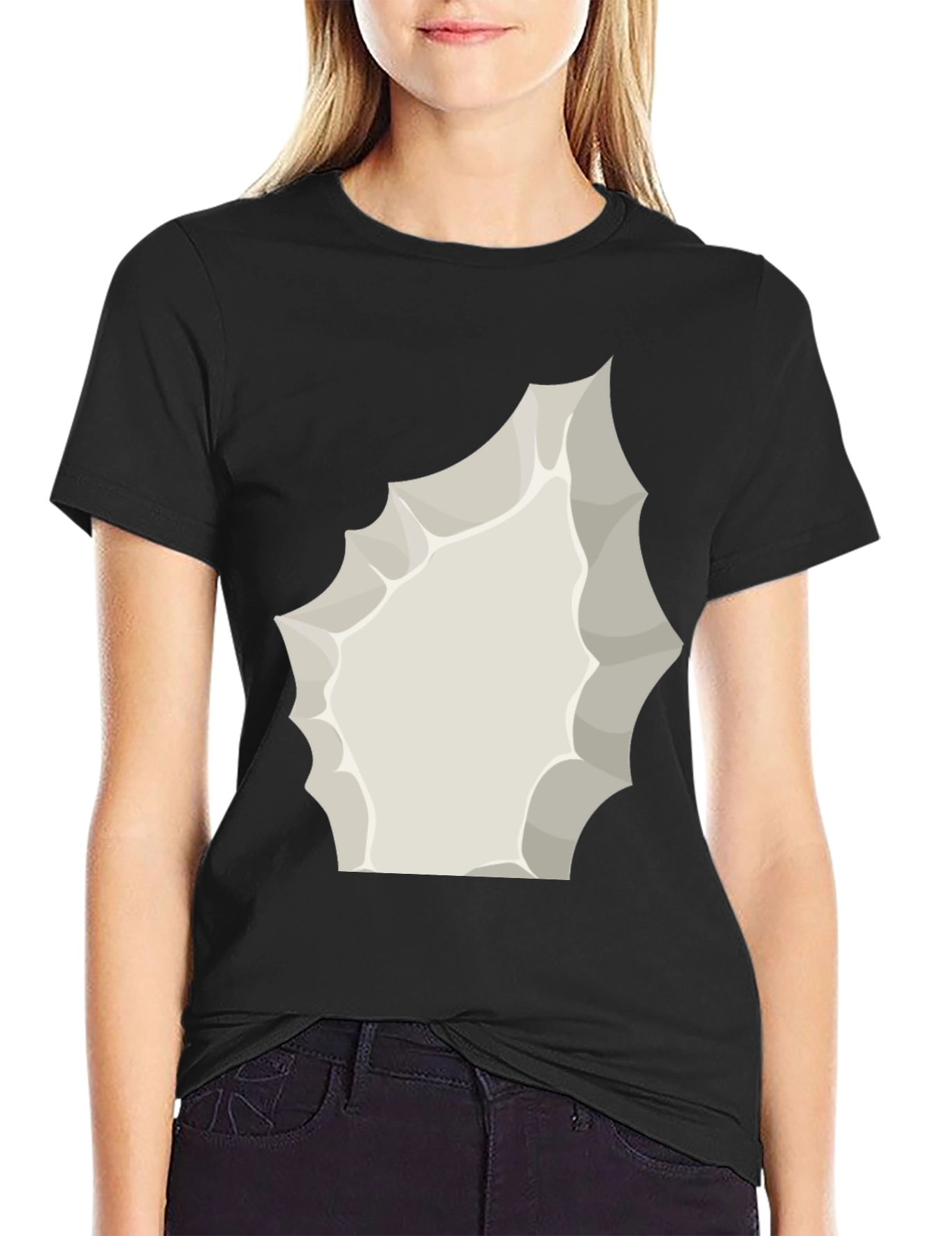 Cartoon Explosion Graphic Tee - Black