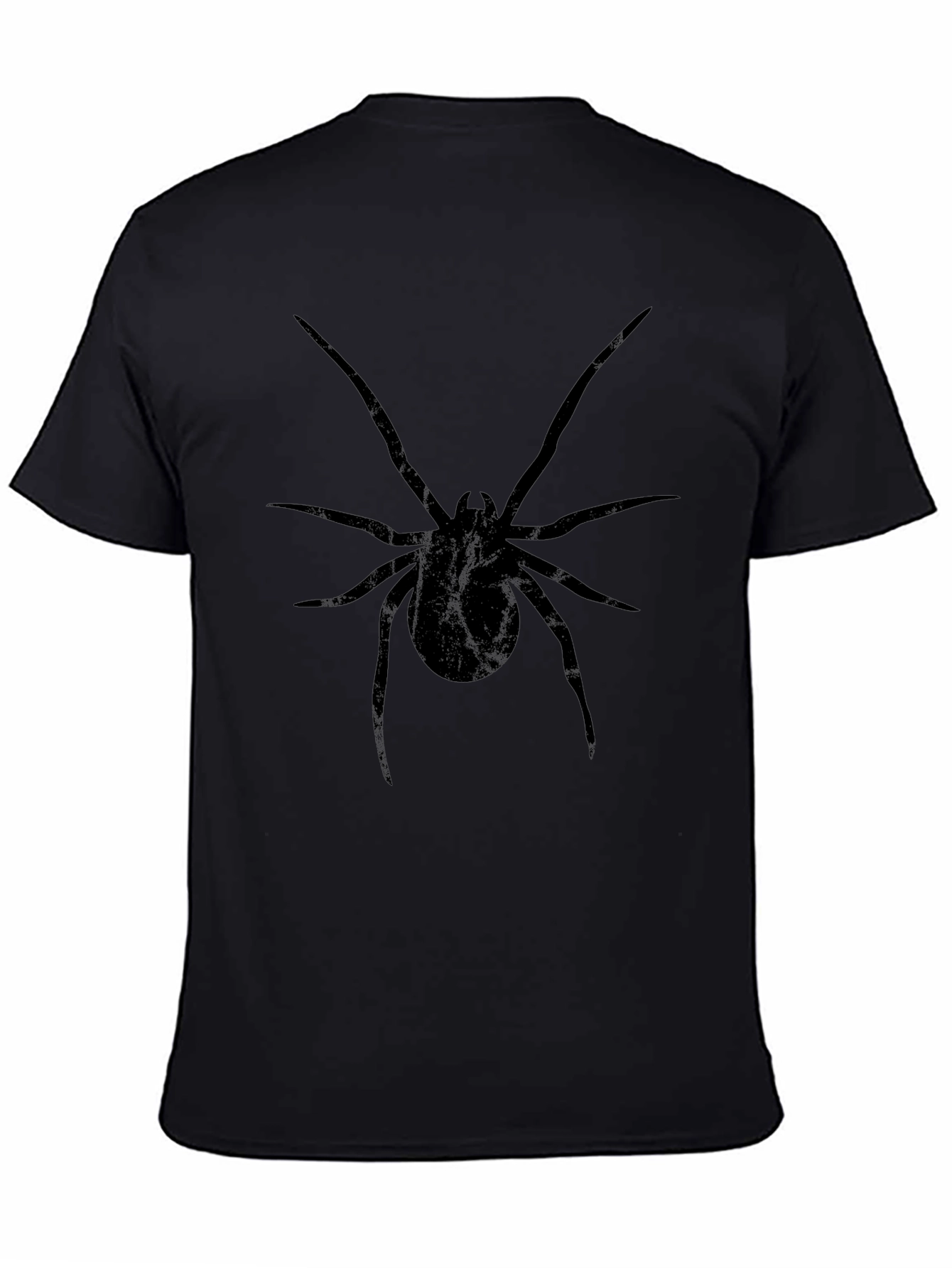 Black Spider Graphic Tee - Halloween Ready!