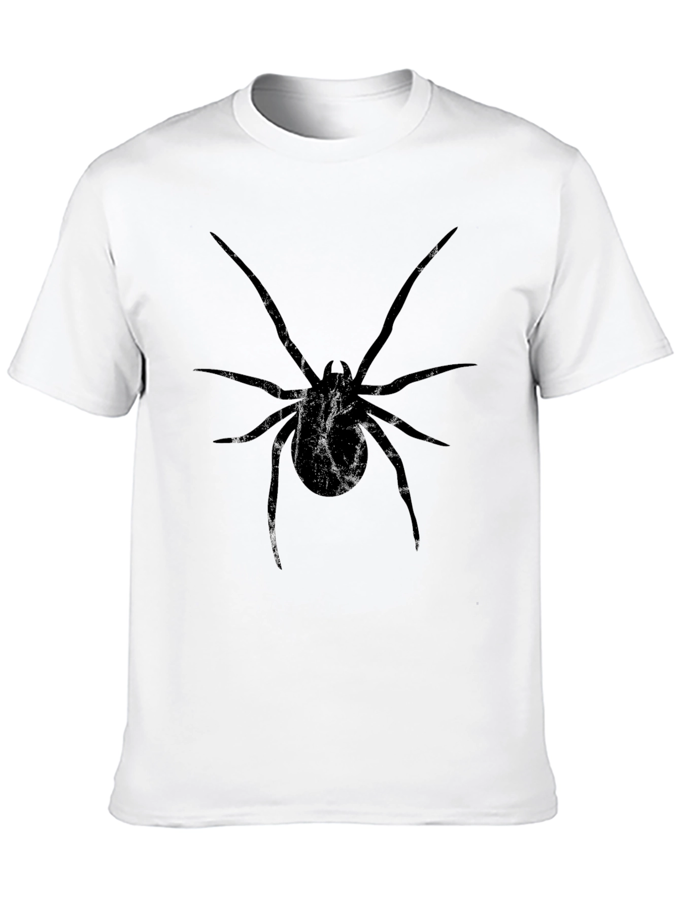 Black Spider Graphic Tee - Halloween Ready!