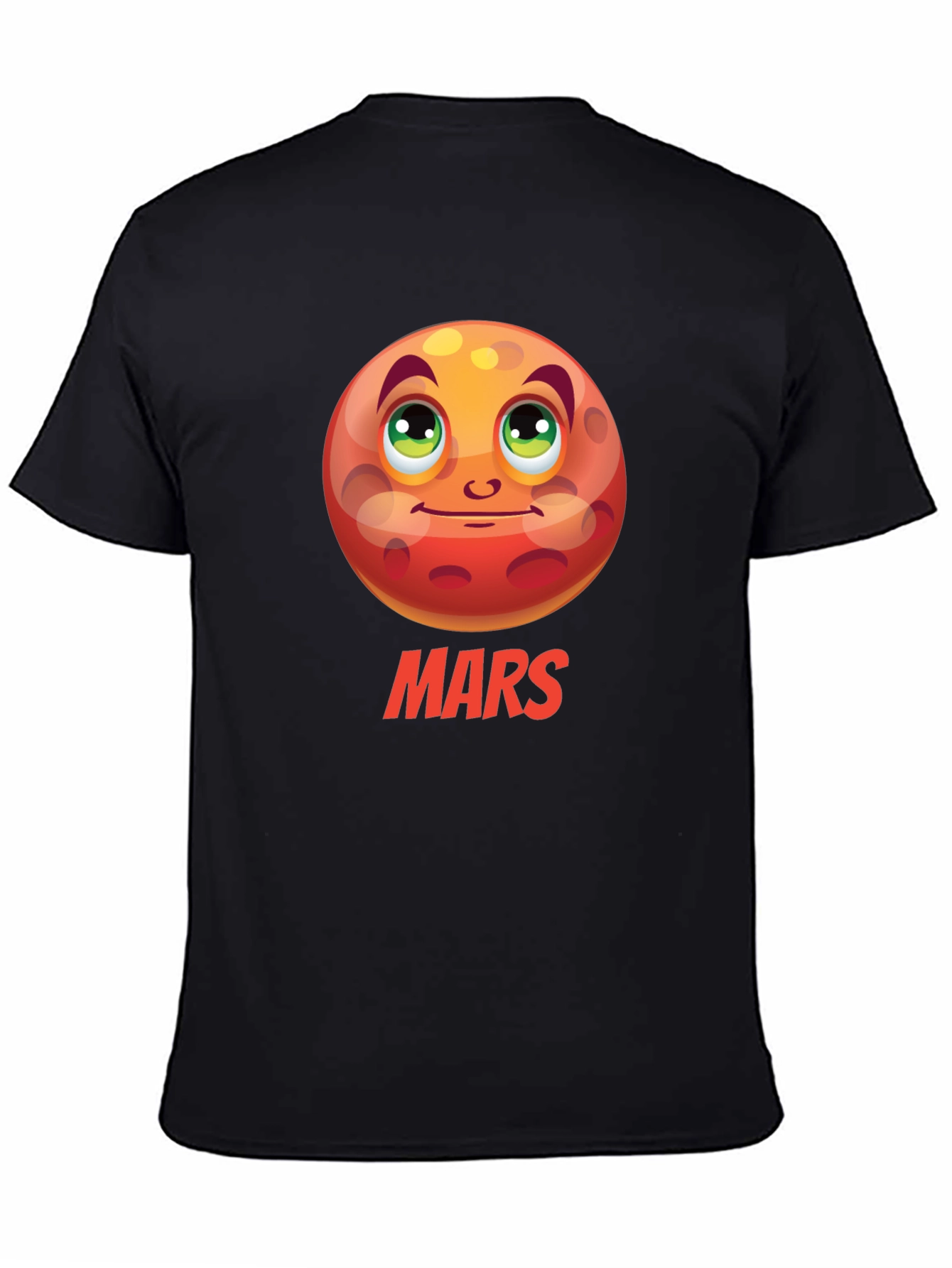 Mars Planet Cartoon Graphic T-Shirt