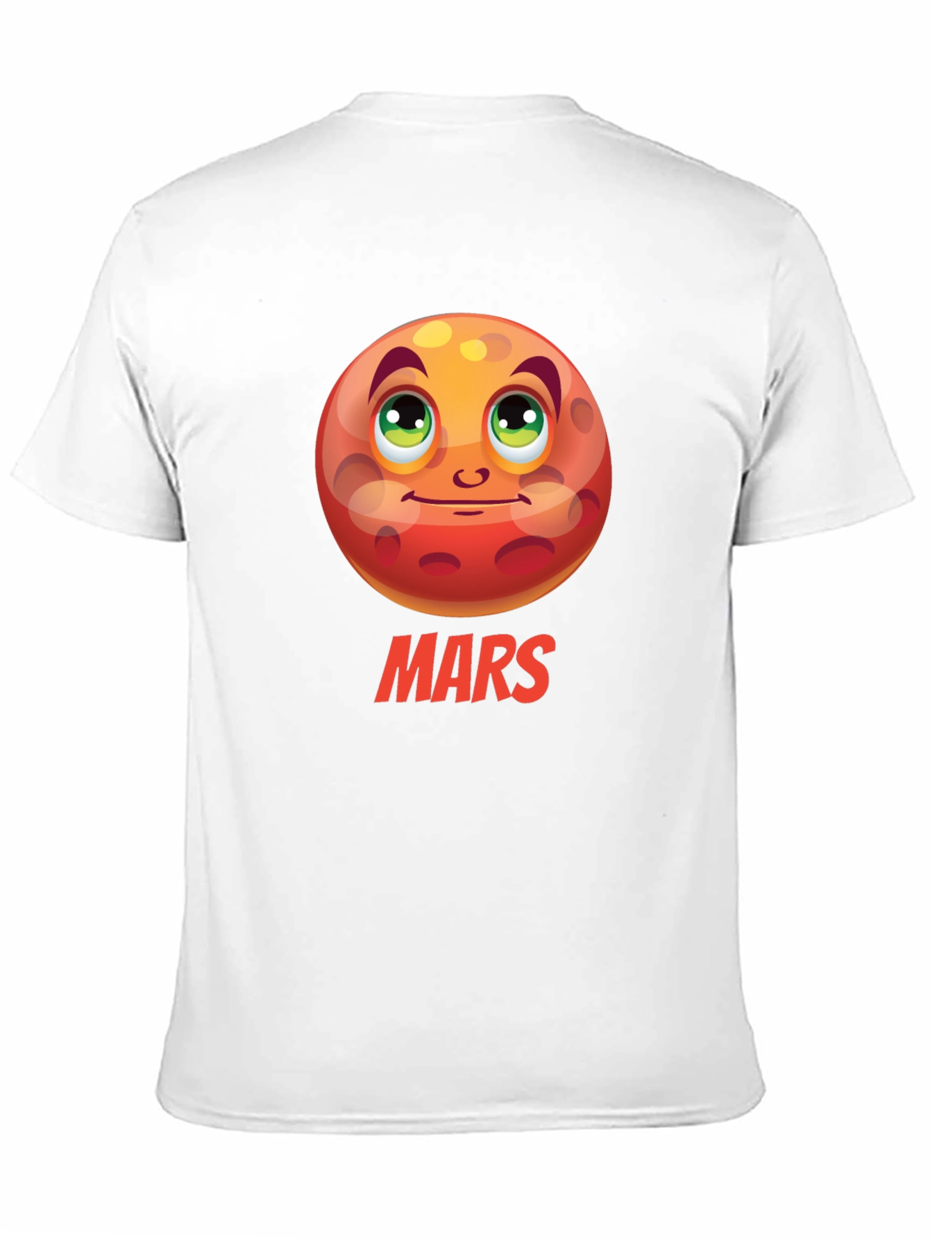 Mars Planet Cartoon Graphic T-Shirt