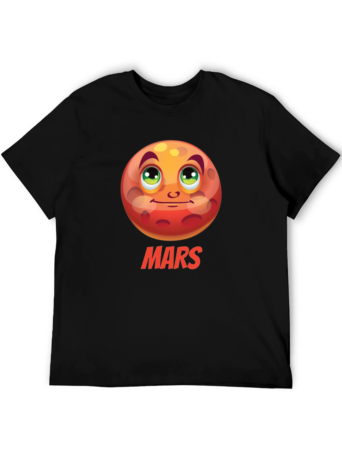 Mars Planet Cartoon Graphic T-Shirt