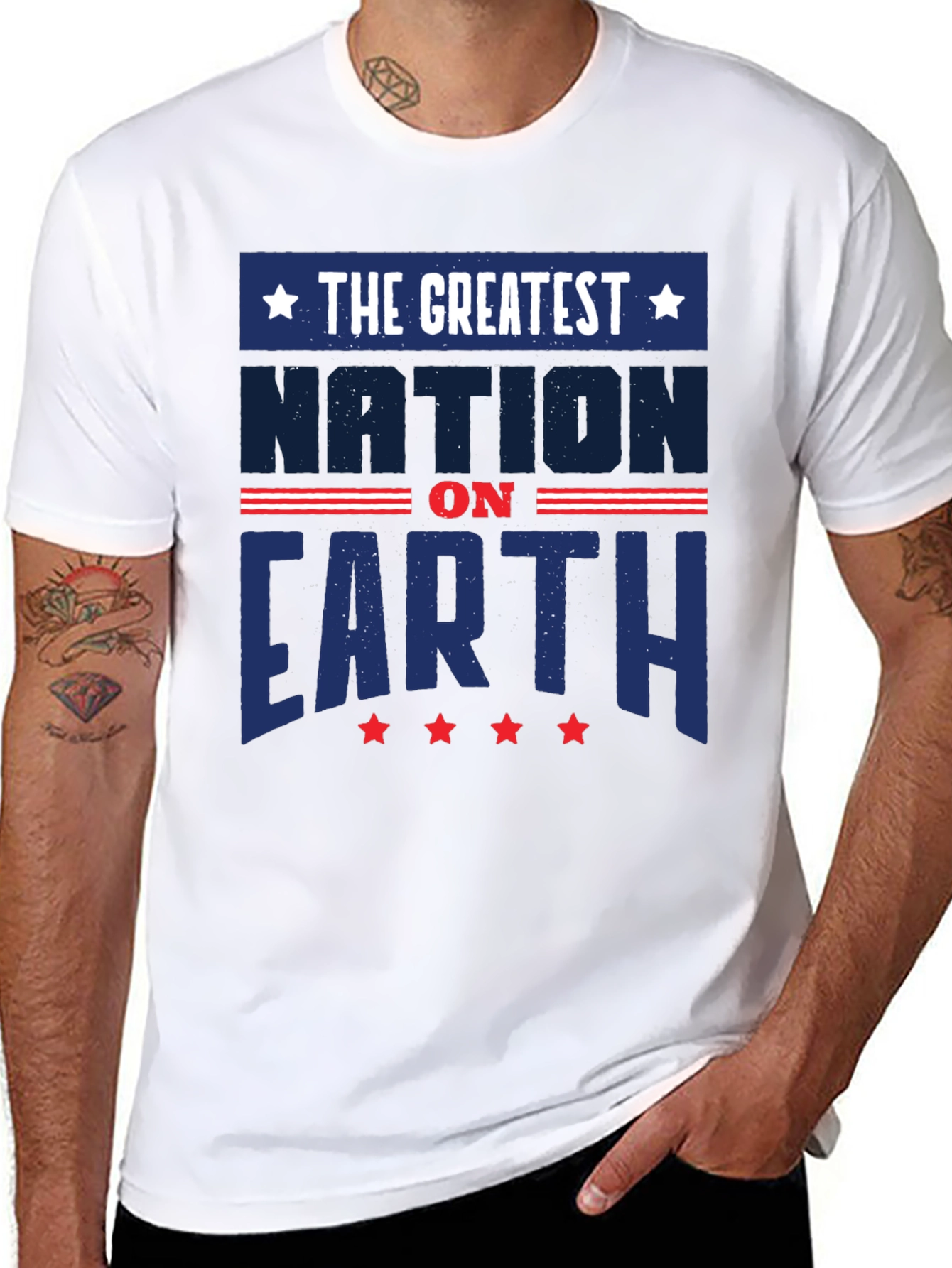 Greatest Nation on Earth Patriotic T-Shirt