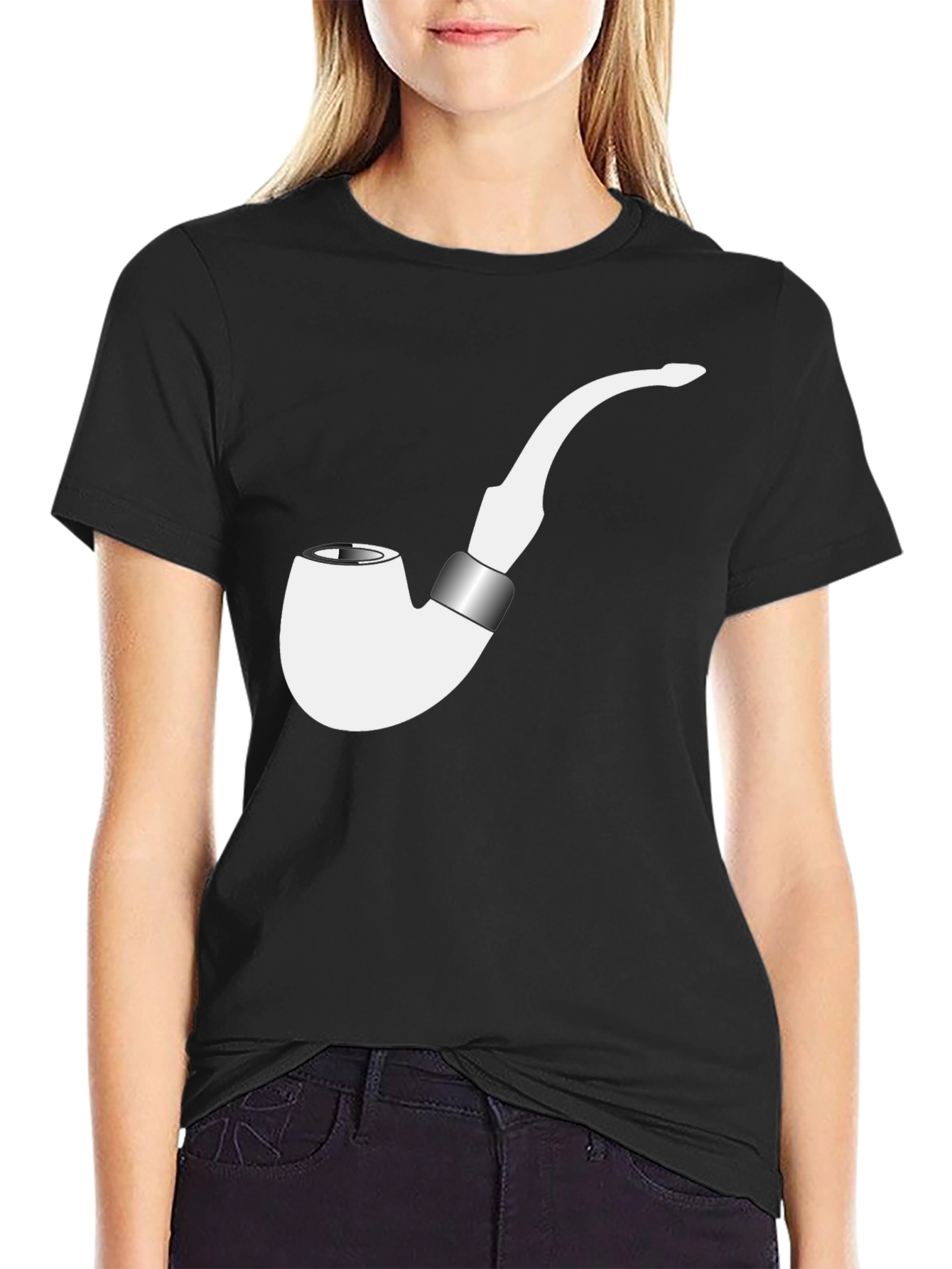 Smoking Pipe Graphic Tee - Casual Style
