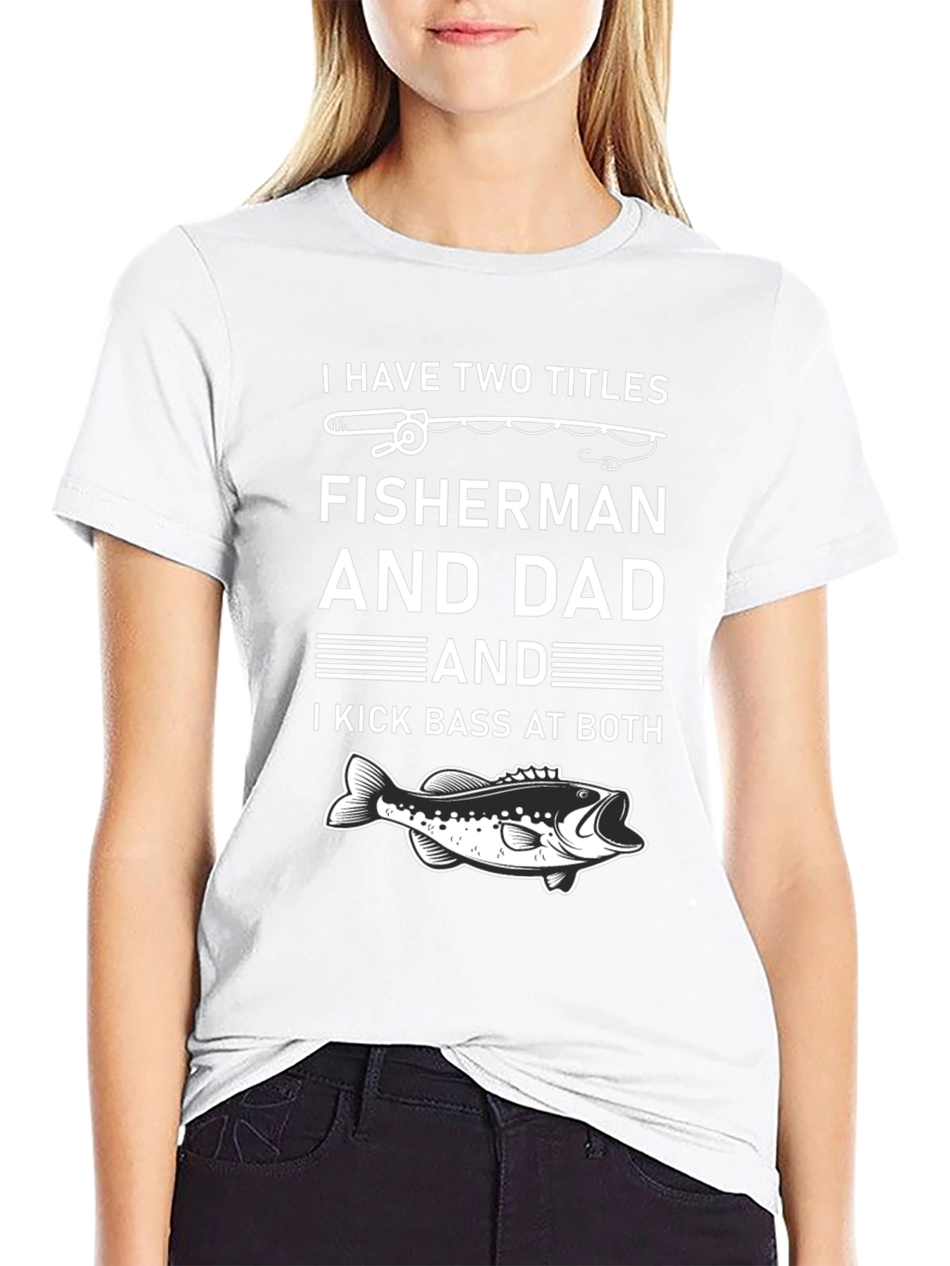 Fisherman Dad Graphic T-Shirt - Kick Bass at Both!