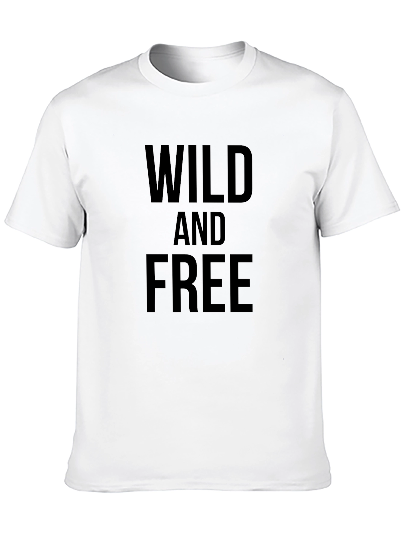 Wild and Free Black Graphic Tee