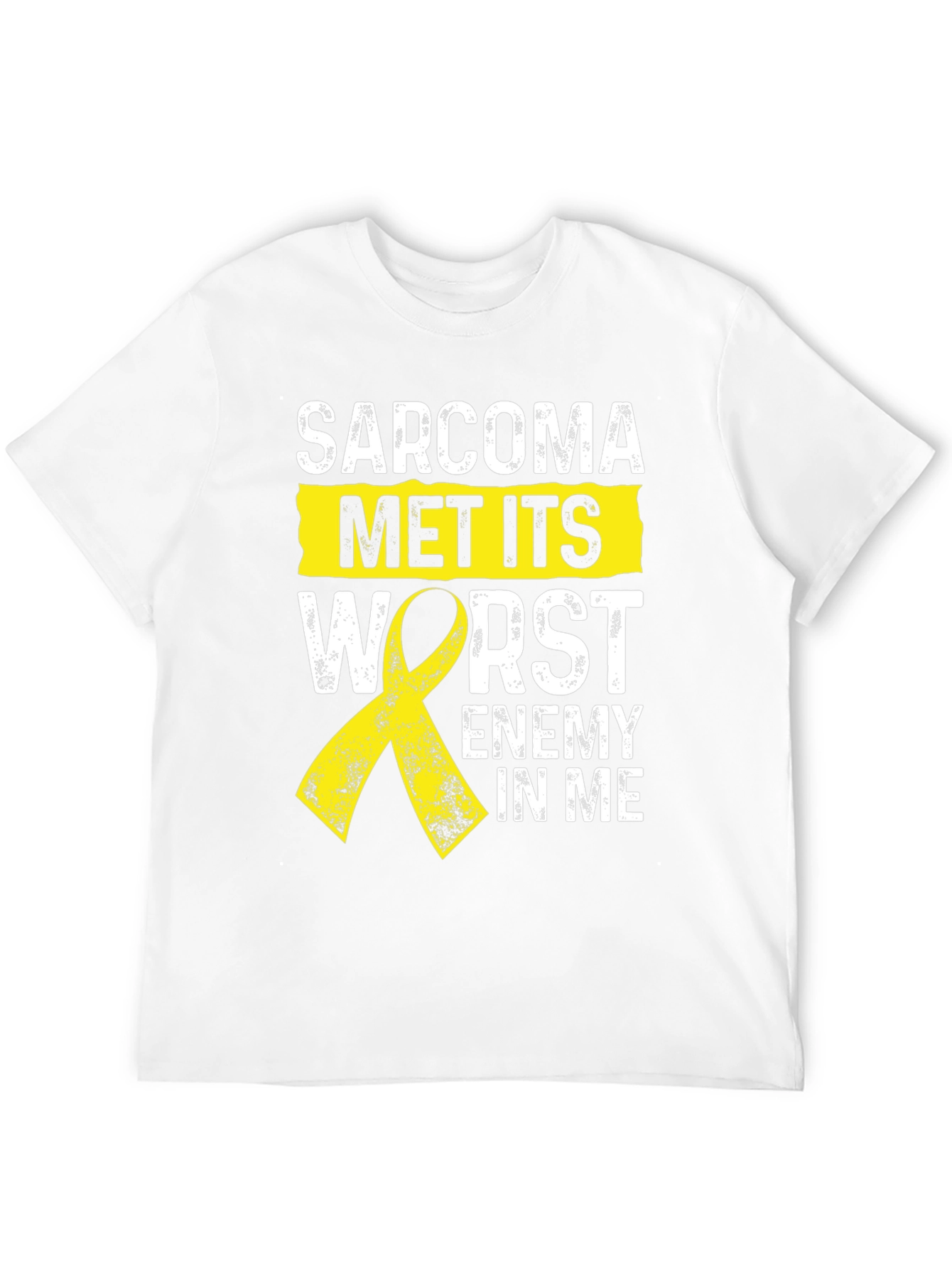 Sarcoma Awareness T-Shirt: Met Its Worst Enemy