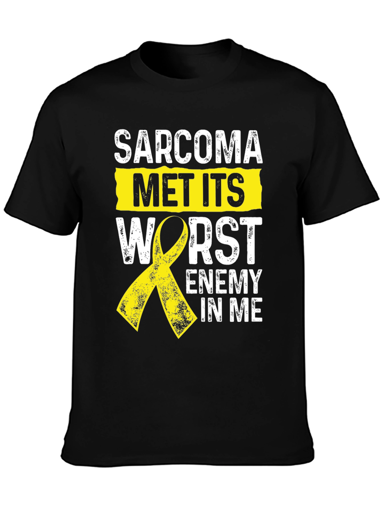 Sarcoma Awareness T-Shirt: Met Its Worst Enemy