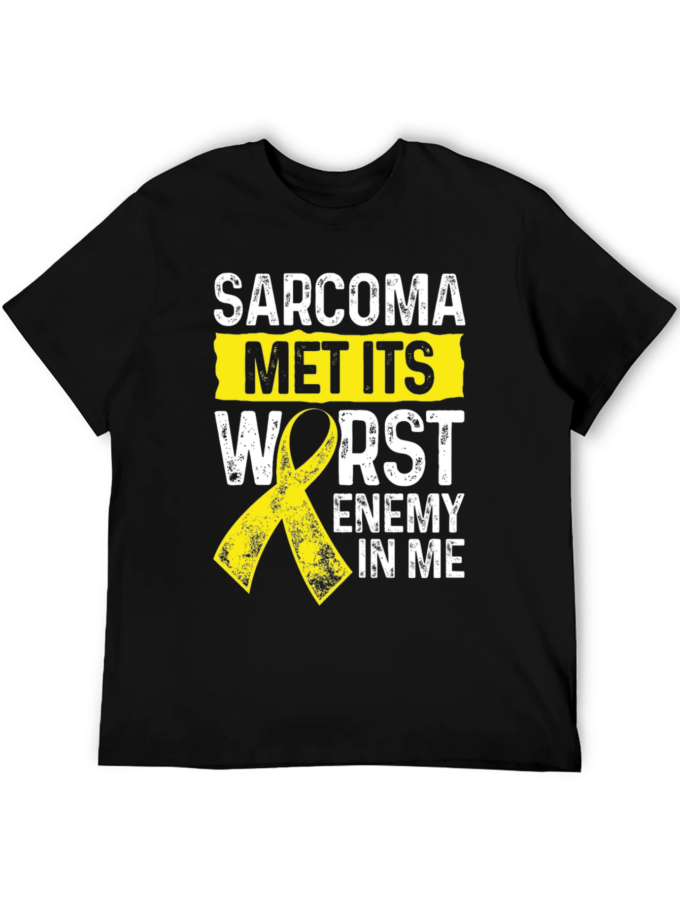 Sarcoma Awareness T-Shirt: Met Its Worst Enemy