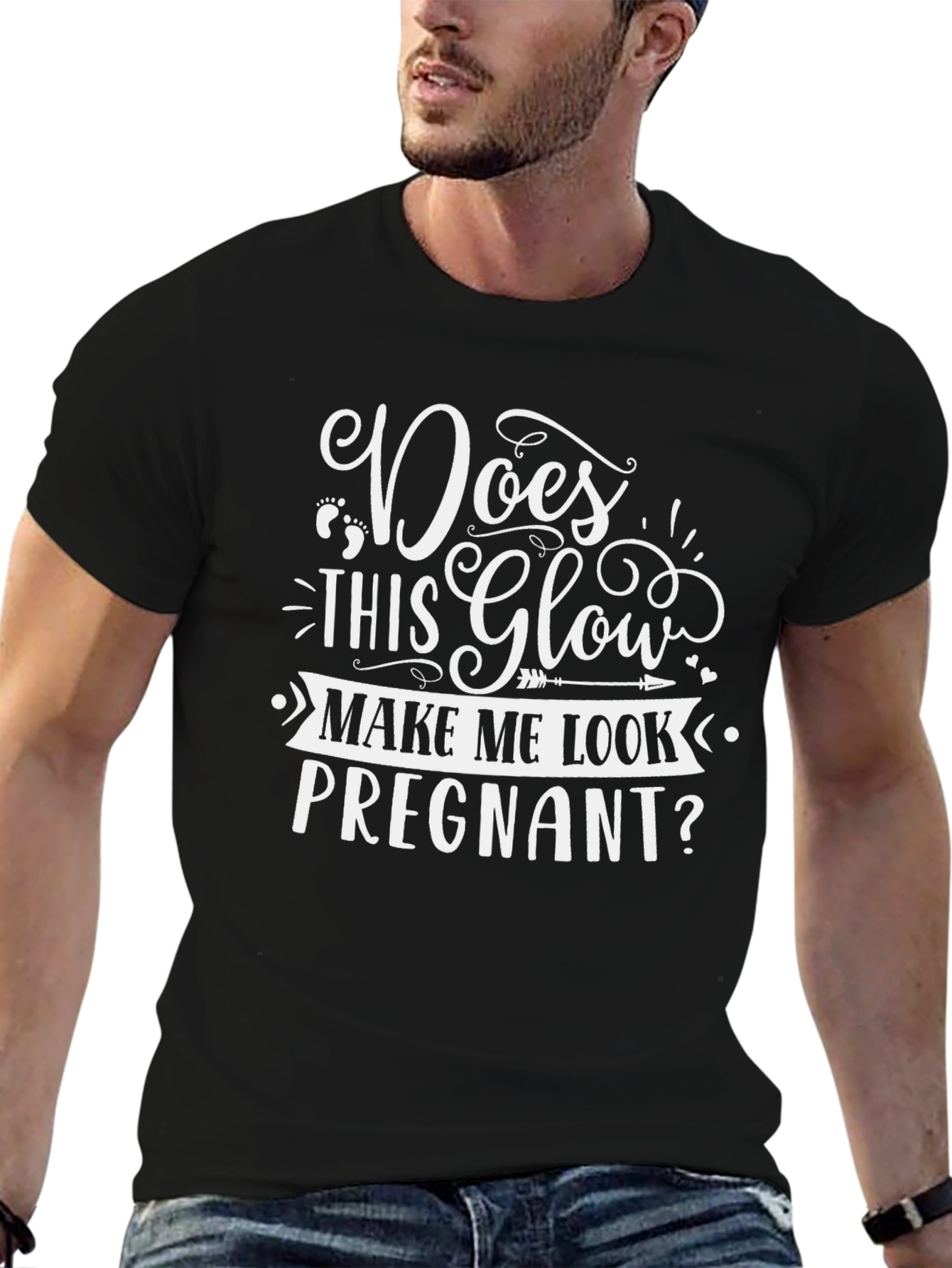 Funny Pregnancy T-Shirt: Does This Glow?