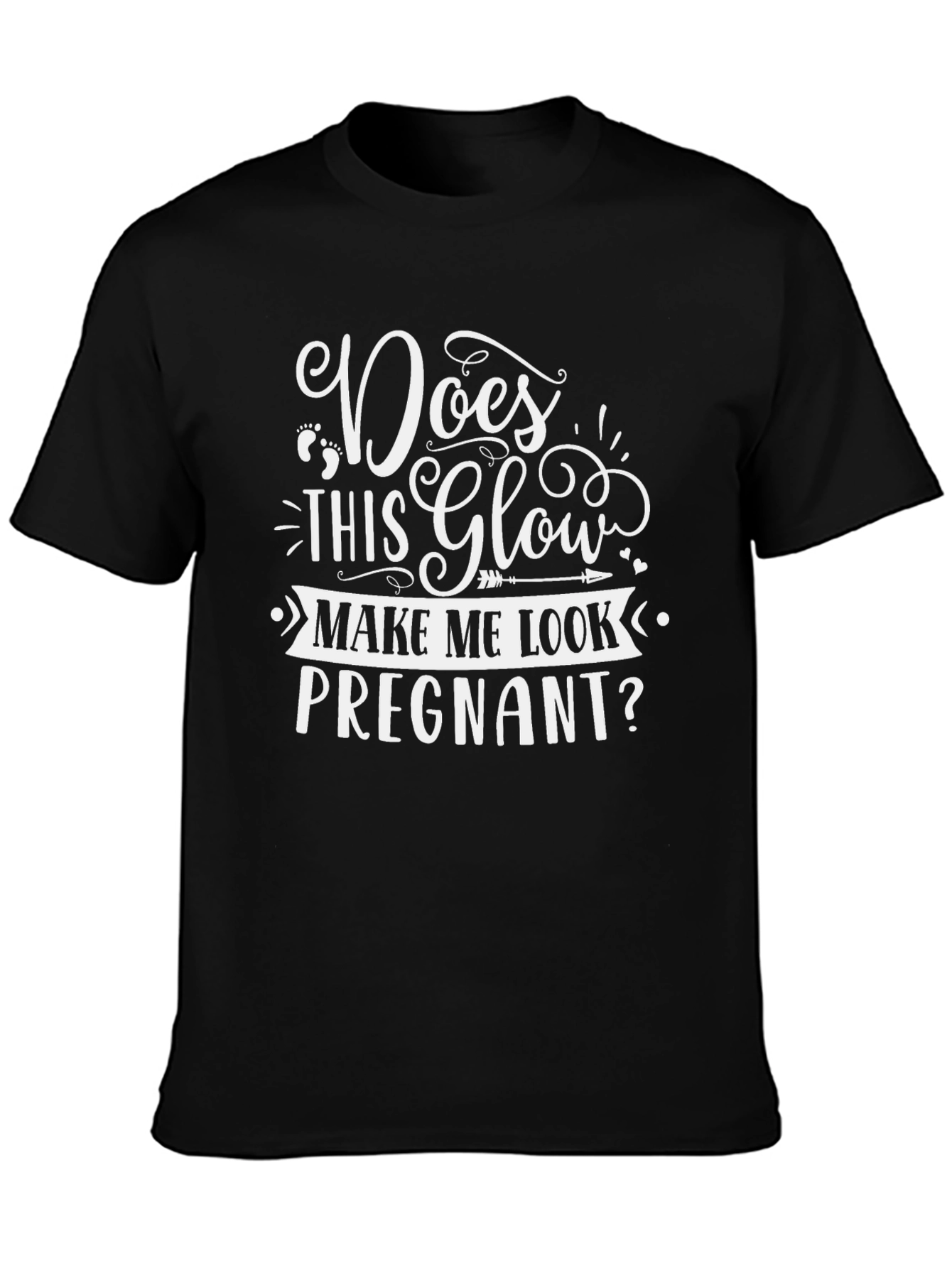 Funny Pregnancy T-Shirt: Does This Glow?