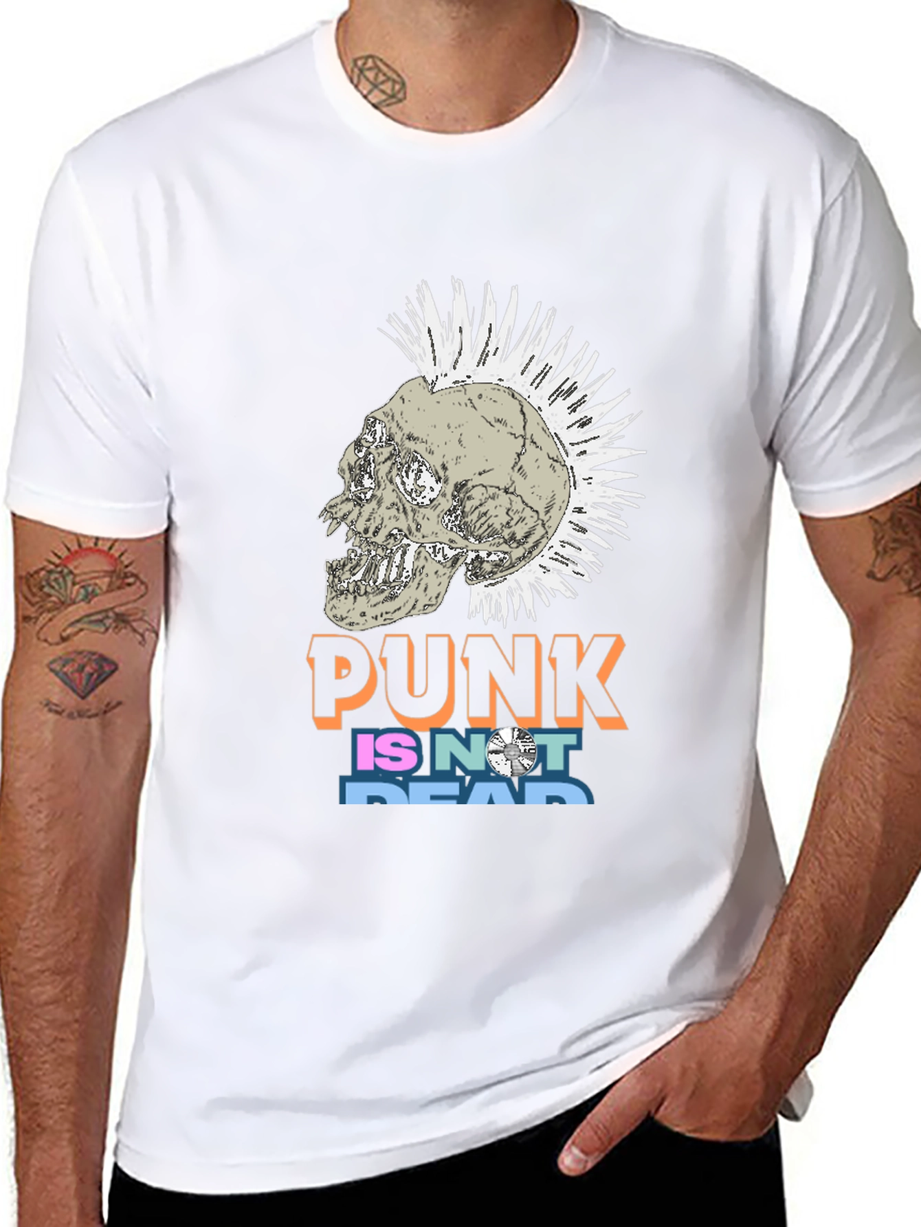 Punk Skull Graphic T-Shirt - Bold Streetwear