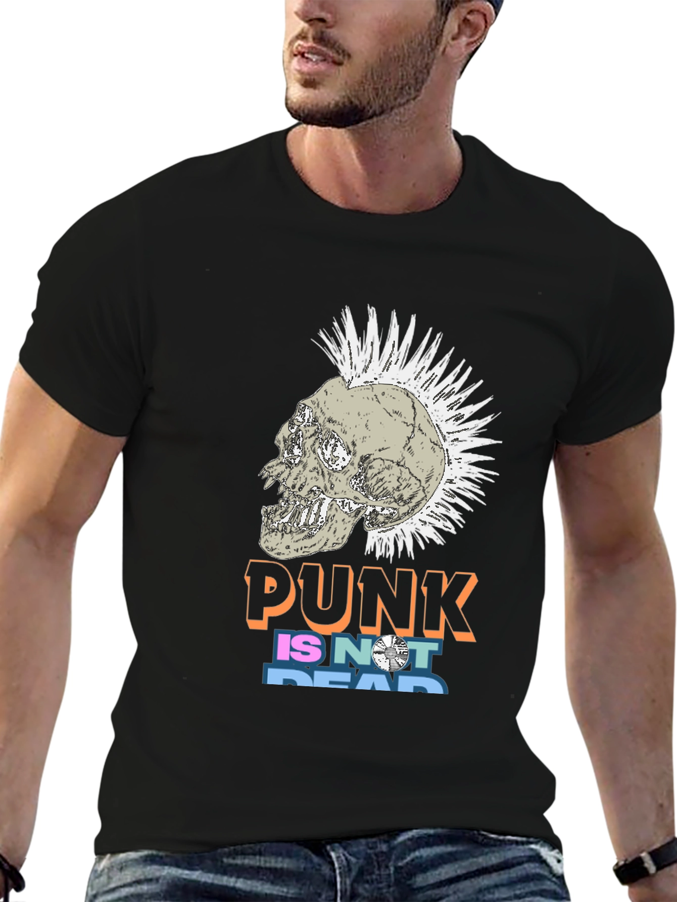 Punk Skull Graphic T-Shirt - Bold Streetwear