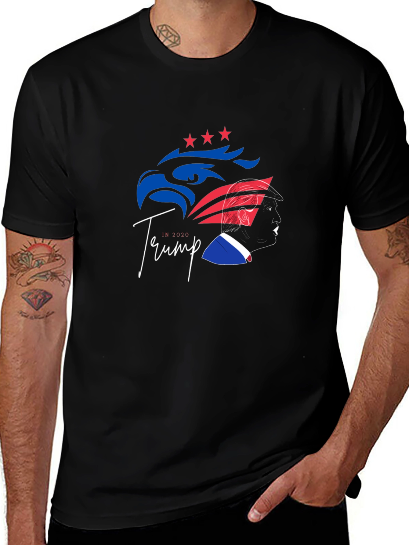 Patriotic Trump 2020 Graphic Tee