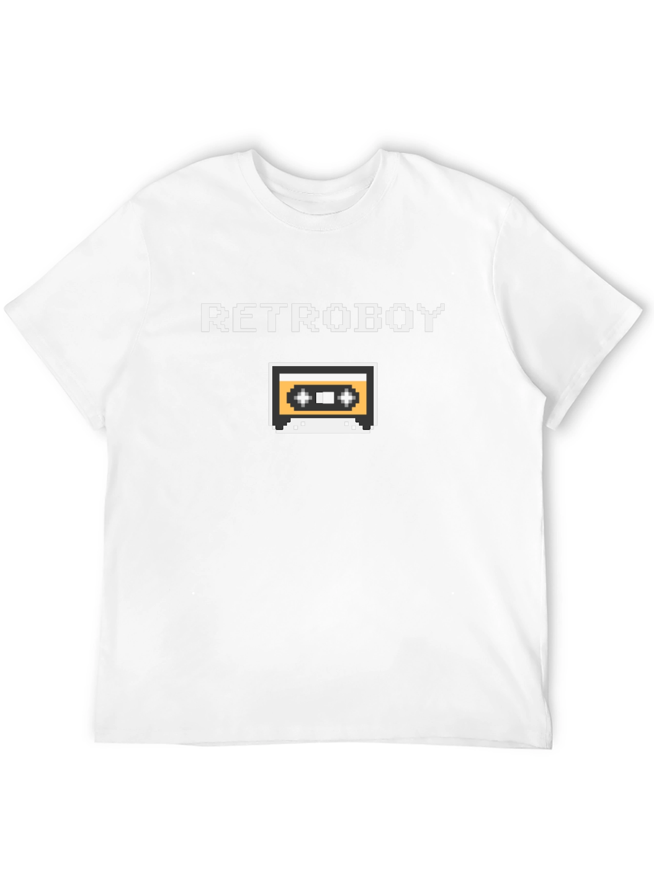 Retroboy Pixel Cassette Black T-Shirt - Gamer Style