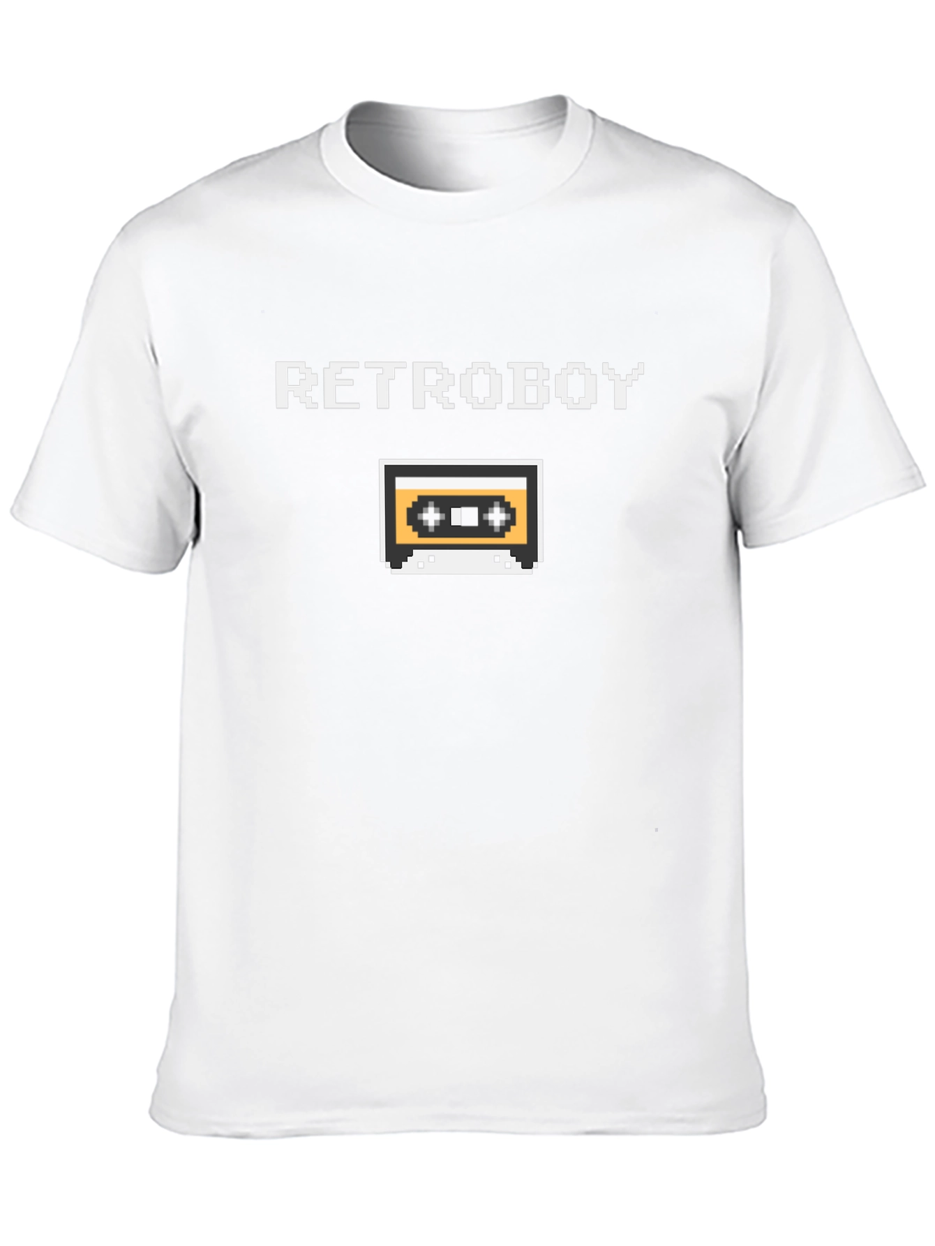 Retroboy Pixel Cassette Black T-Shirt - Gamer Style