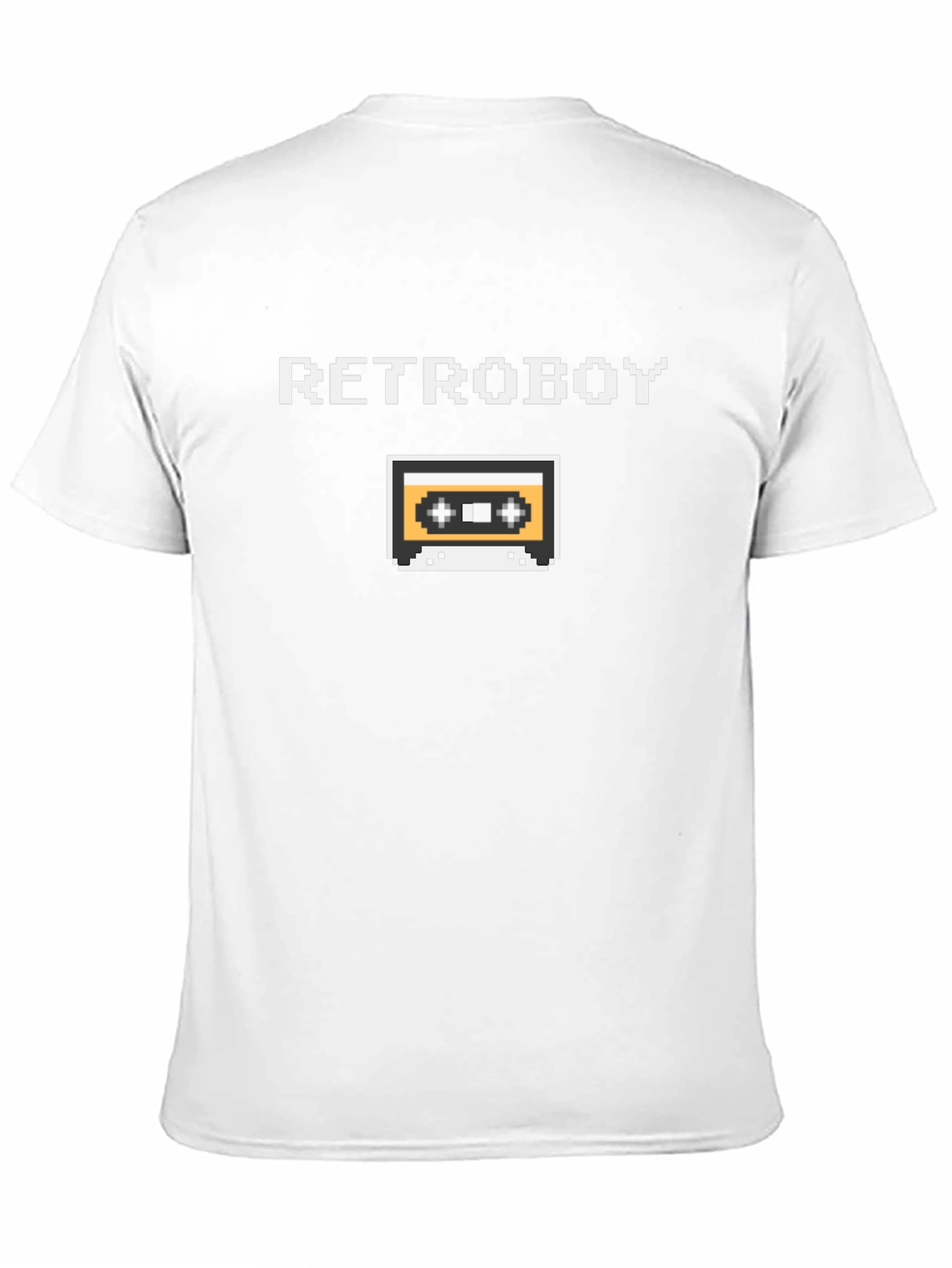 Retroboy Pixel Cassette Black T-Shirt - Gamer Style