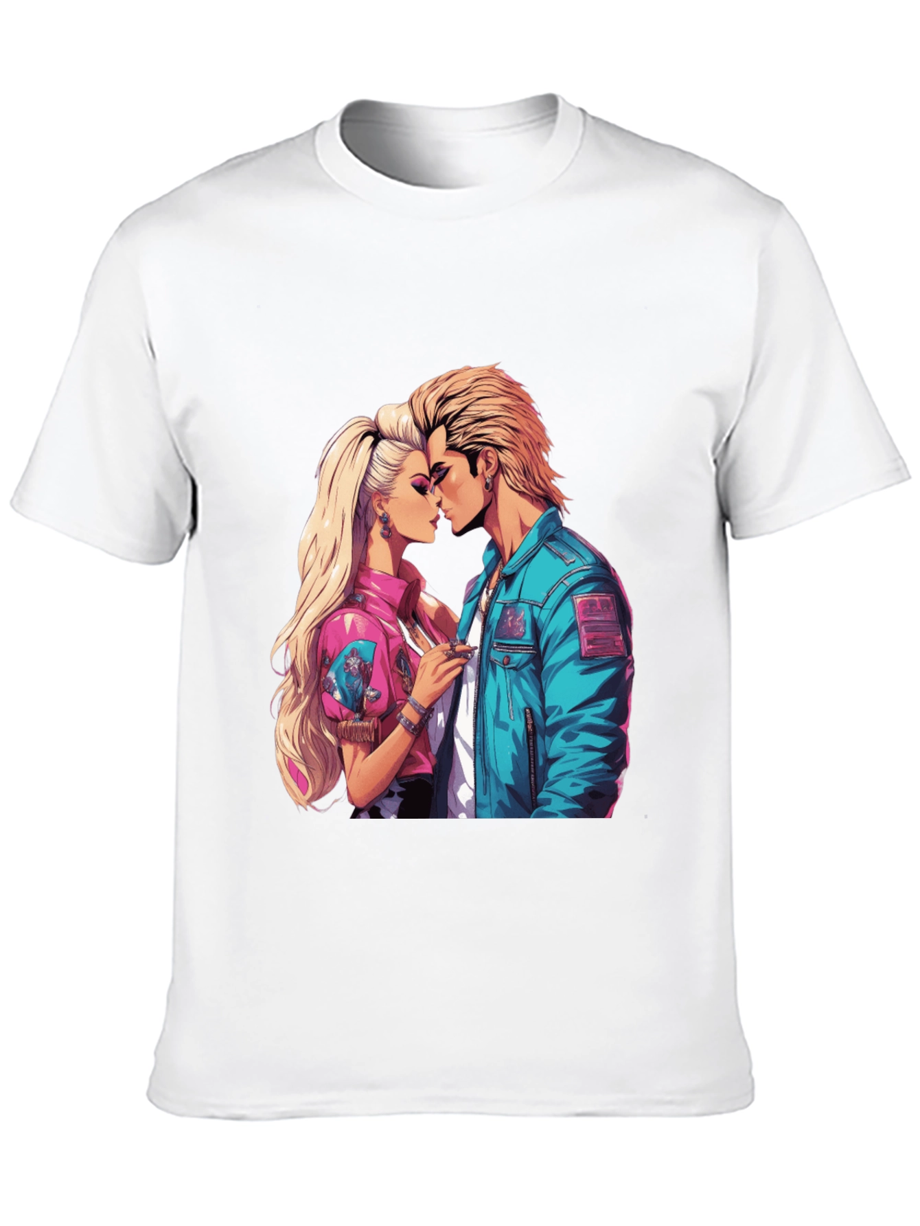 80s Romance Graphic Tee - Retro Style