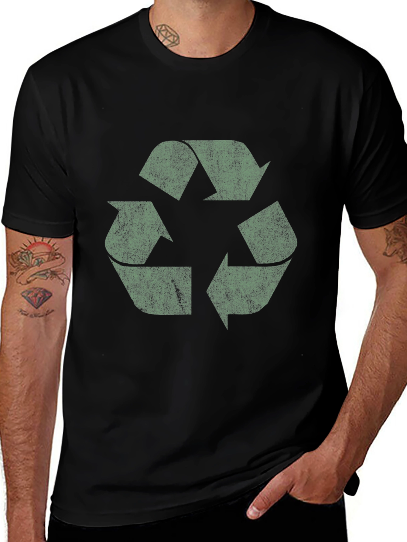 Recycle Symbol Graphic Tee - Sustainable Style