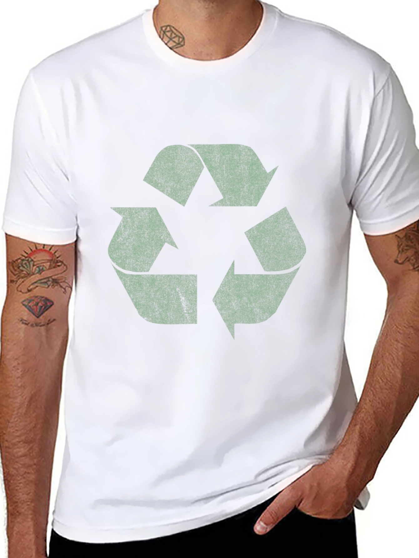 Recycle Symbol Graphic Tee - Sustainable Style