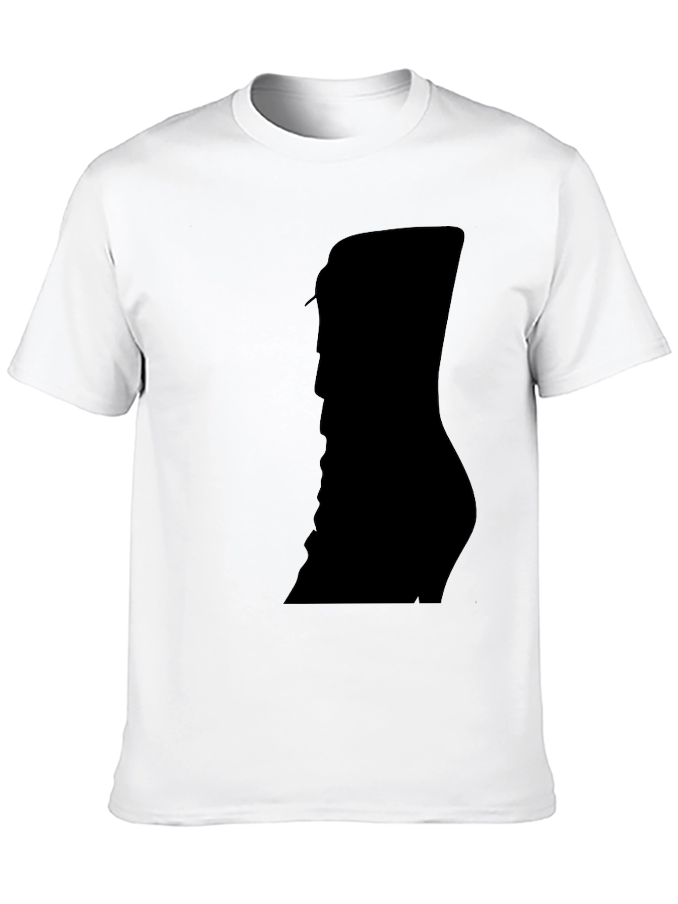 Silhouette Print Black T-Shirt
