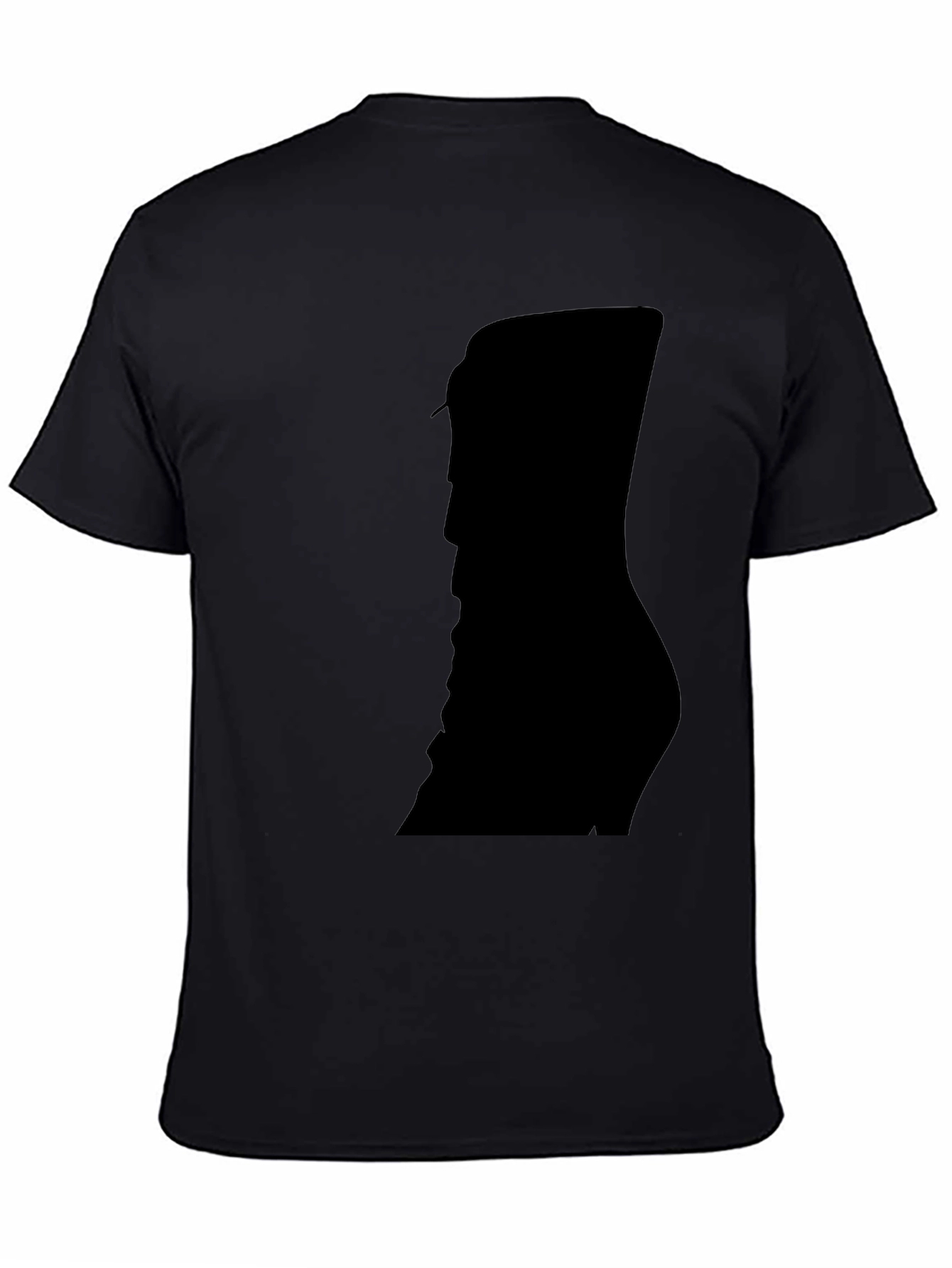 Silhouette Print Black T-Shirt