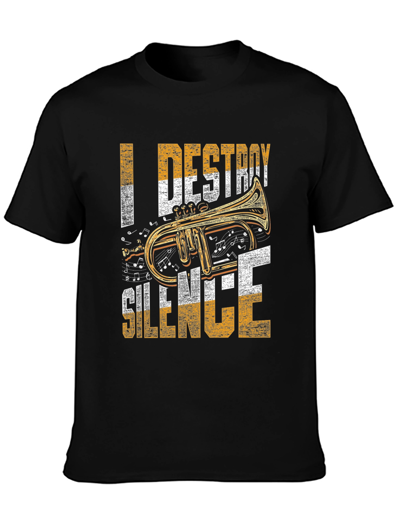 Destroy Silence Trumpet Musician T-Shirt