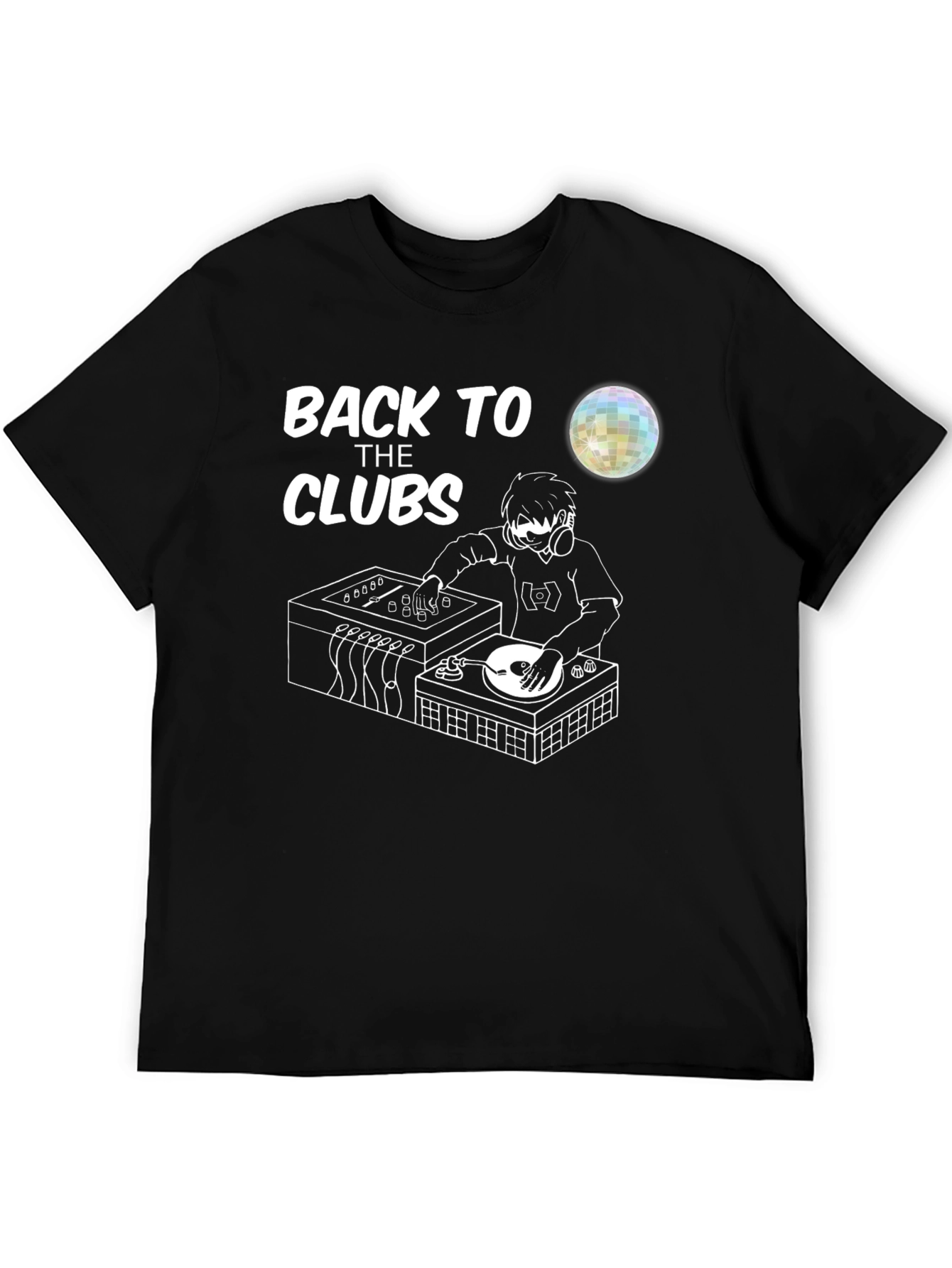 Back To The Clubs T-Shirt - DJ Graphic Tee