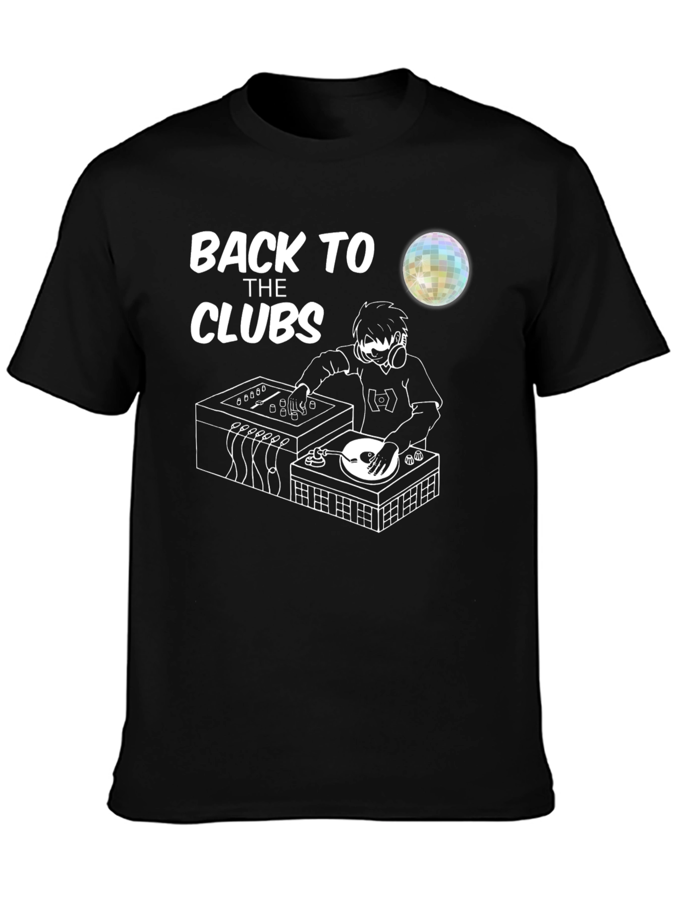 Back To The Clubs T-Shirt - DJ Graphic Tee