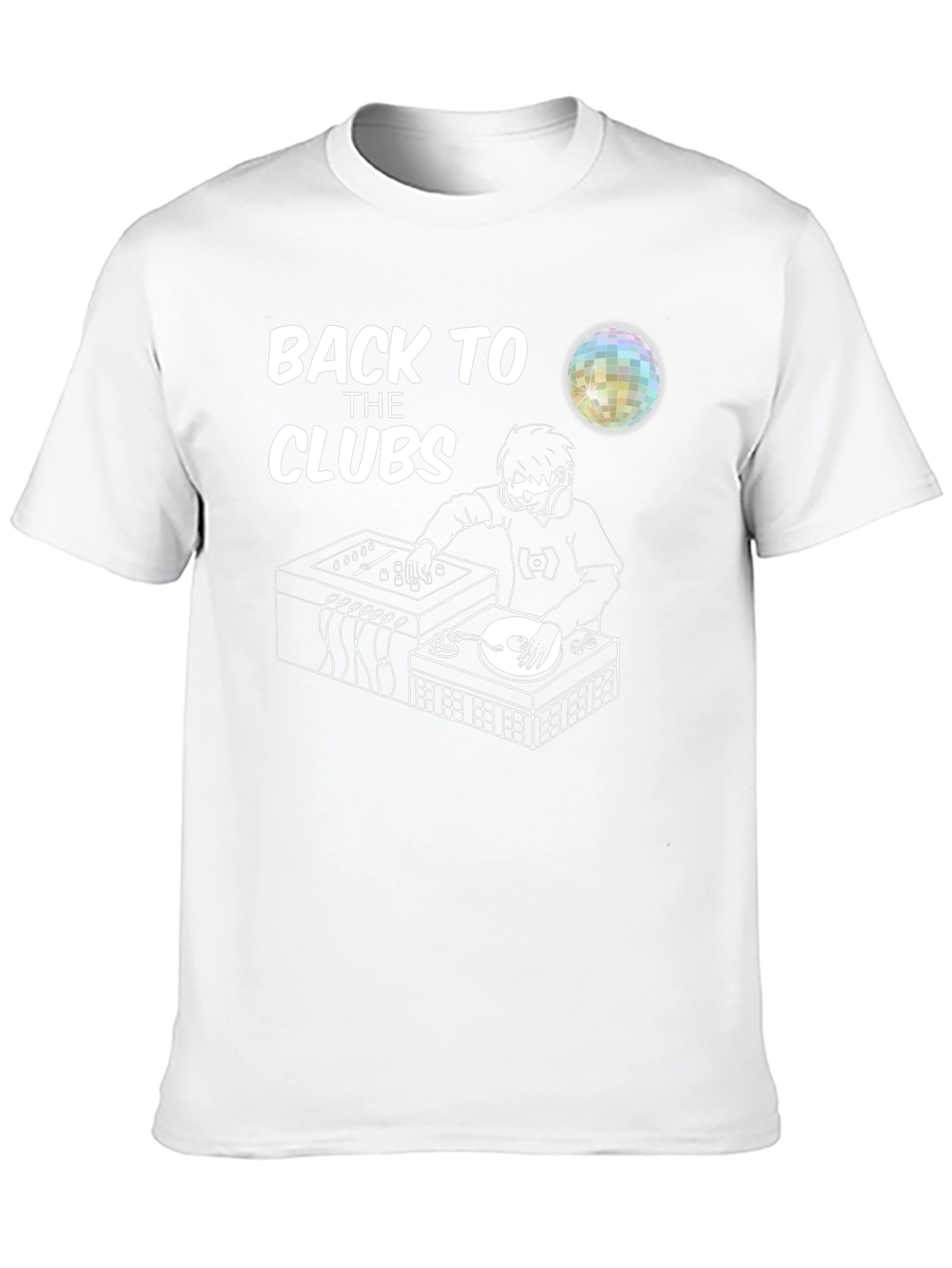 Back To The Clubs T-Shirt - DJ Graphic Tee