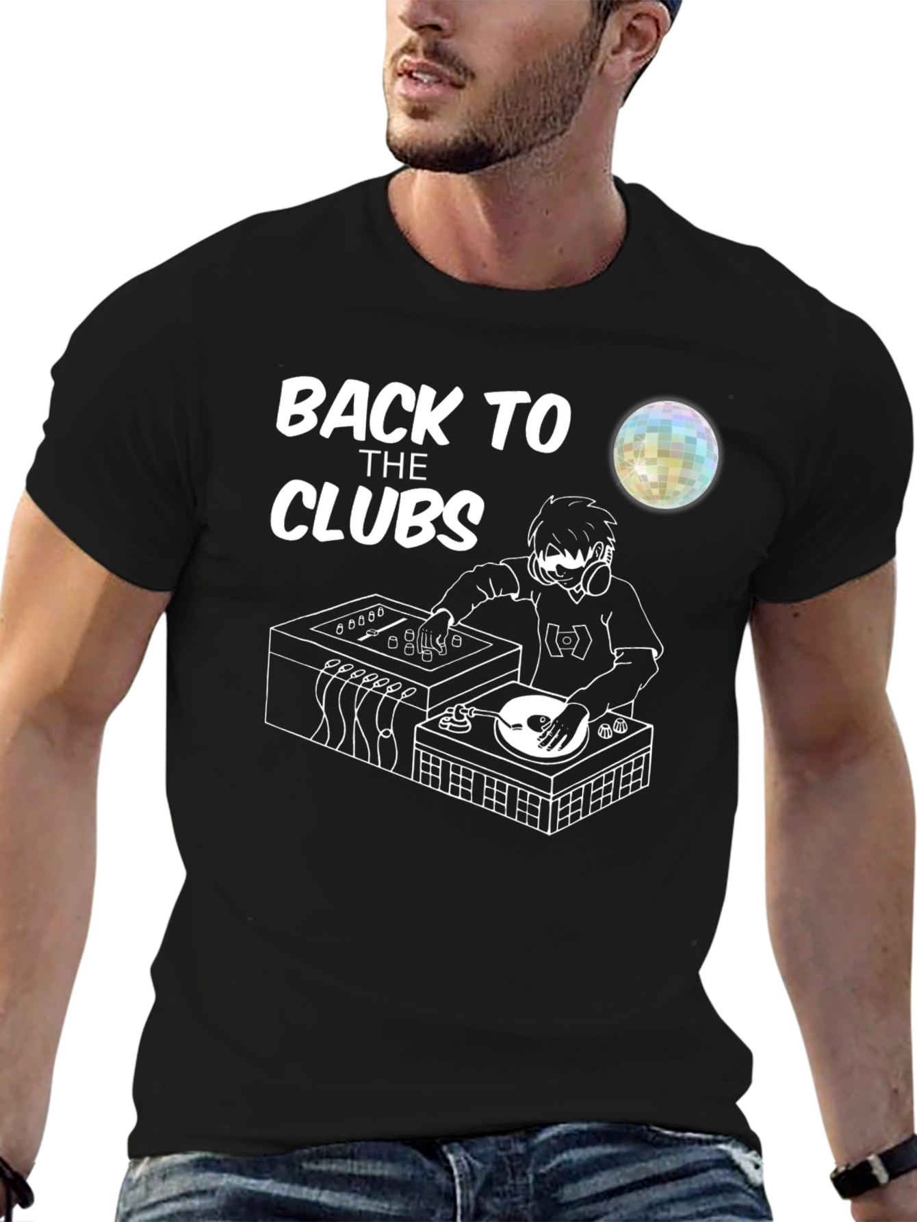 Back To The Clubs T-Shirt - DJ Graphic Tee