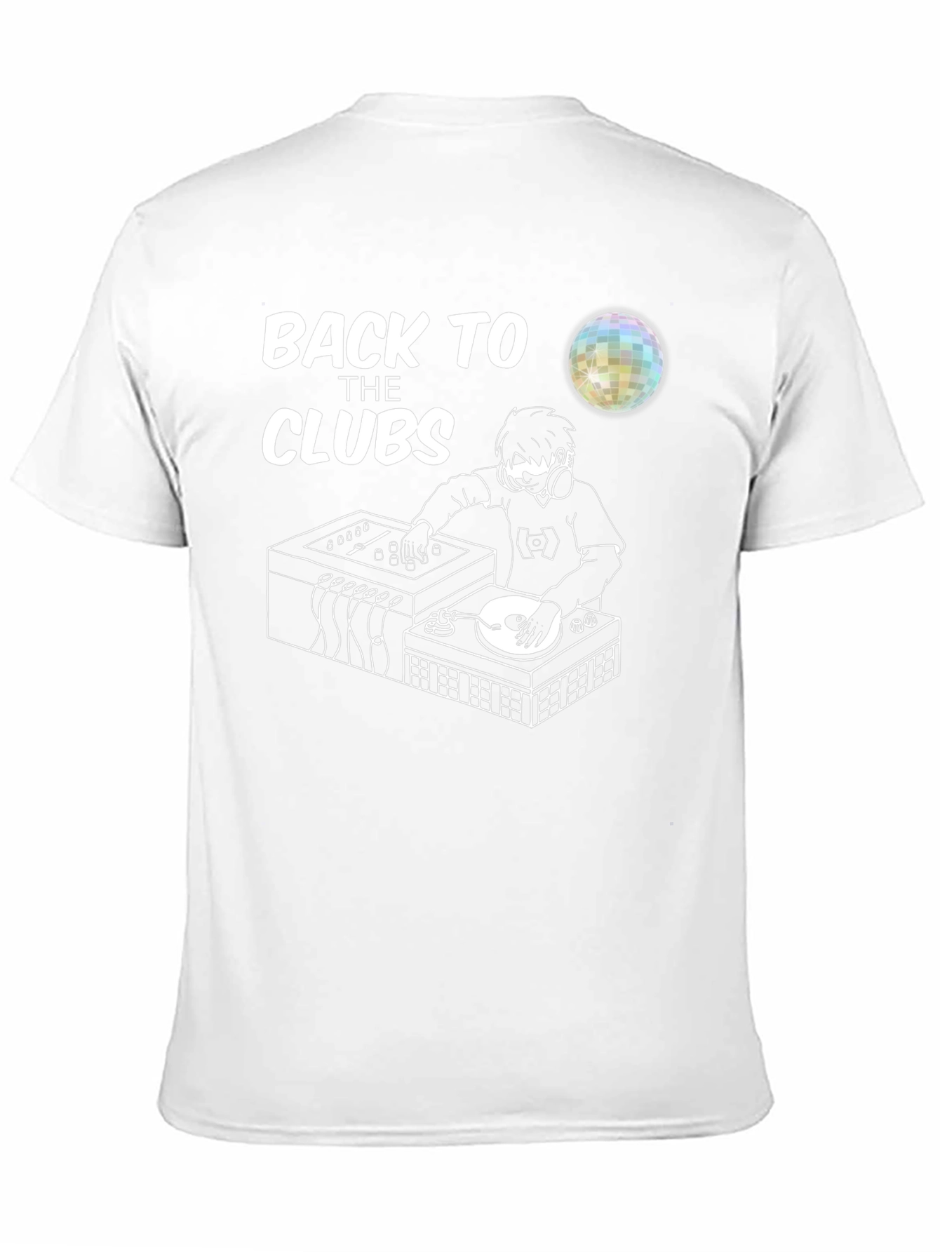 Back To The Clubs T-Shirt - DJ Graphic Tee