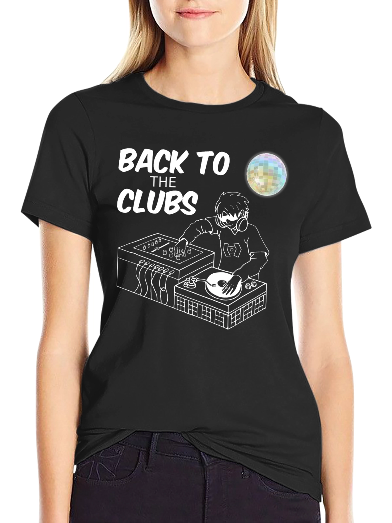Back To The Clubs T-Shirt - DJ Graphic Tee