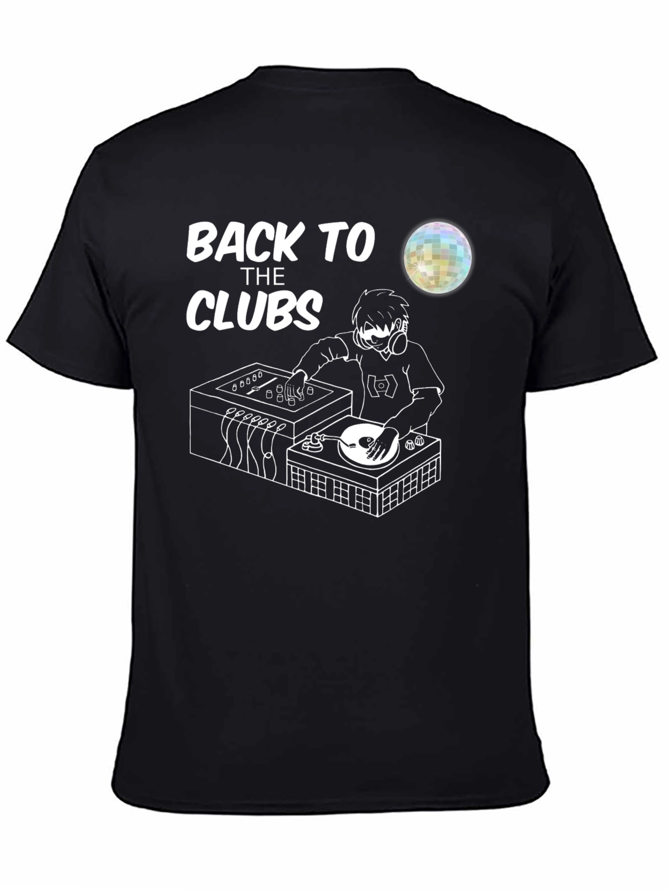Back To The Clubs T-Shirt - DJ Graphic Tee