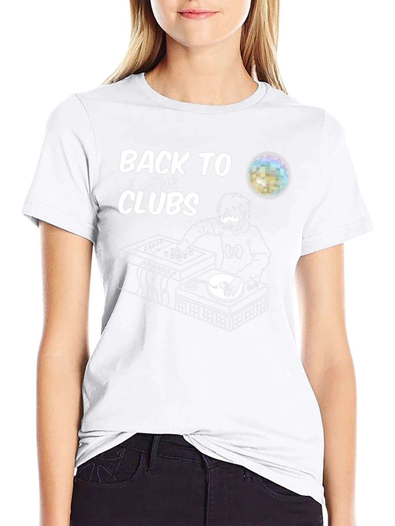 Back To The Clubs T-Shirt - DJ Graphic Tee