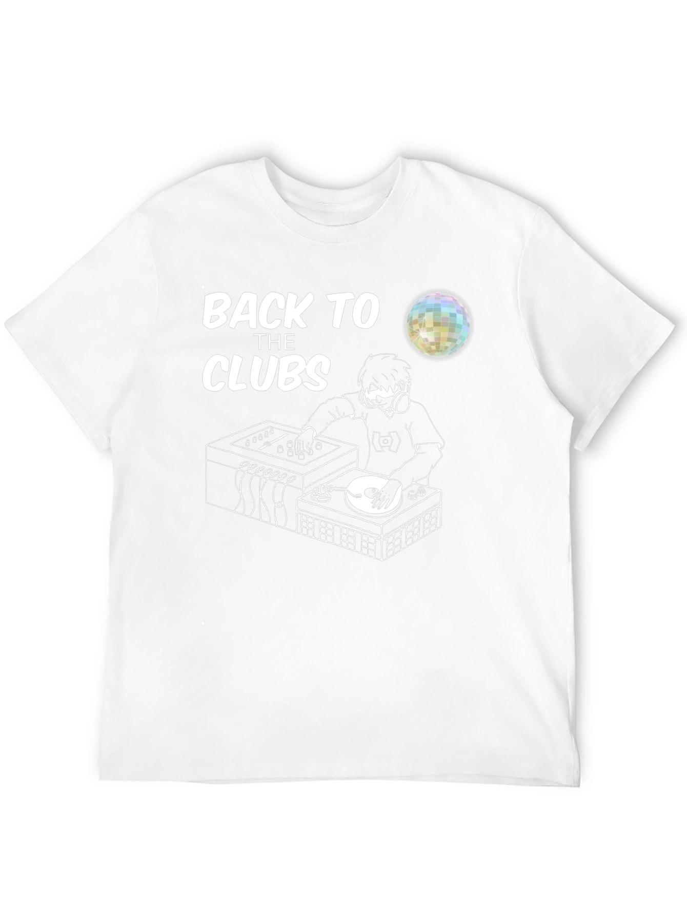 Back To The Clubs T-Shirt - DJ Graphic Tee